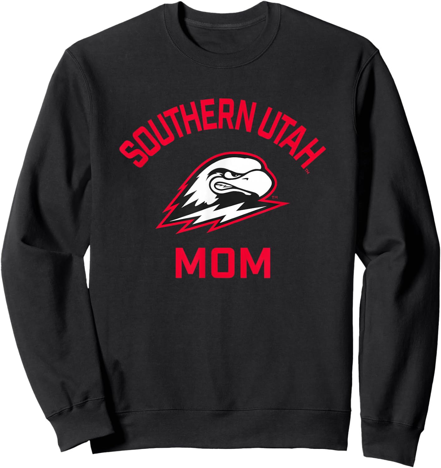 Southern Utah University Thunderbirds Arched Mom Sweatshirt - Sweatshirt | Black