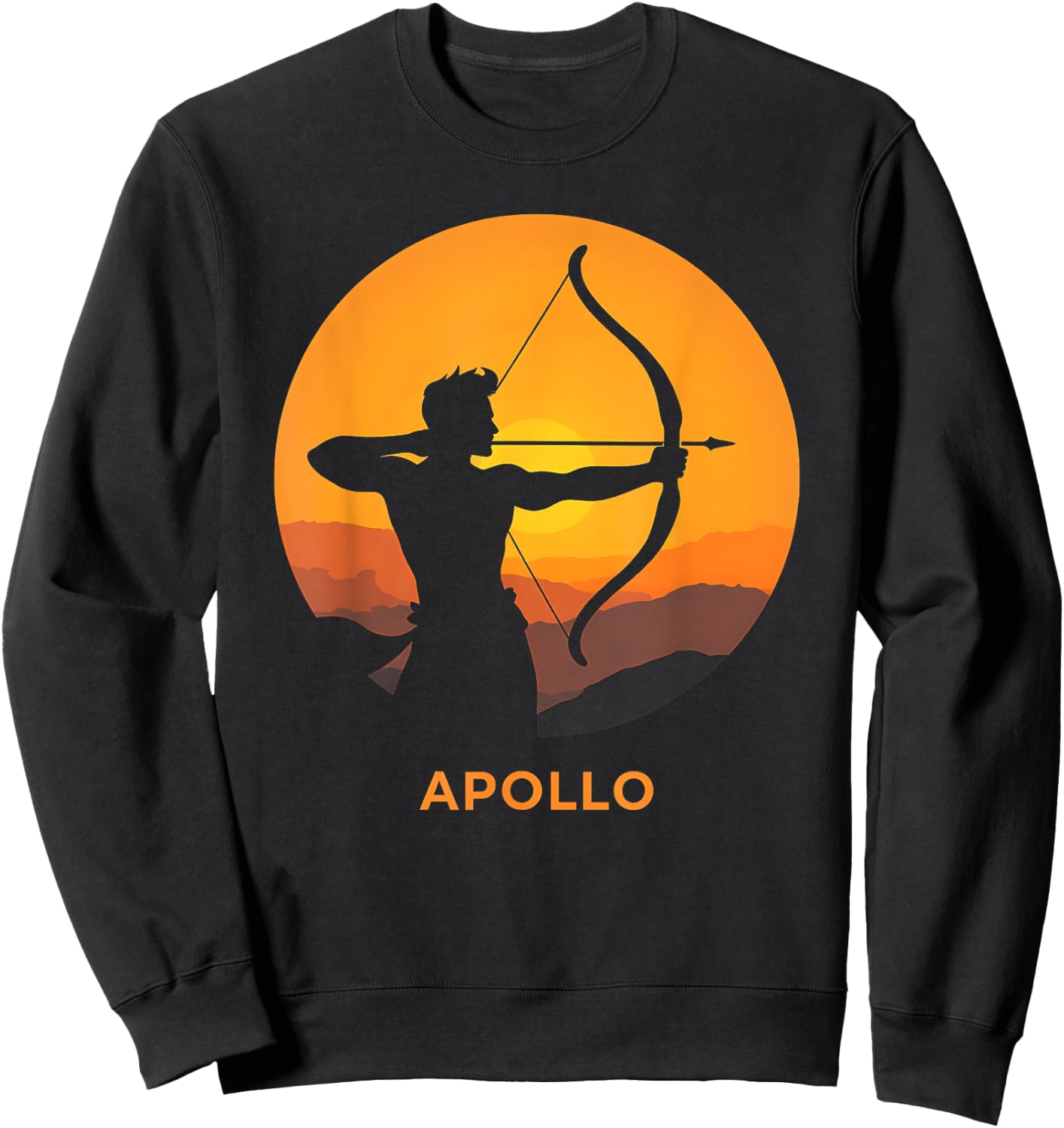 Apollo Greek God Sweatshirt - Sweatshirt | Black