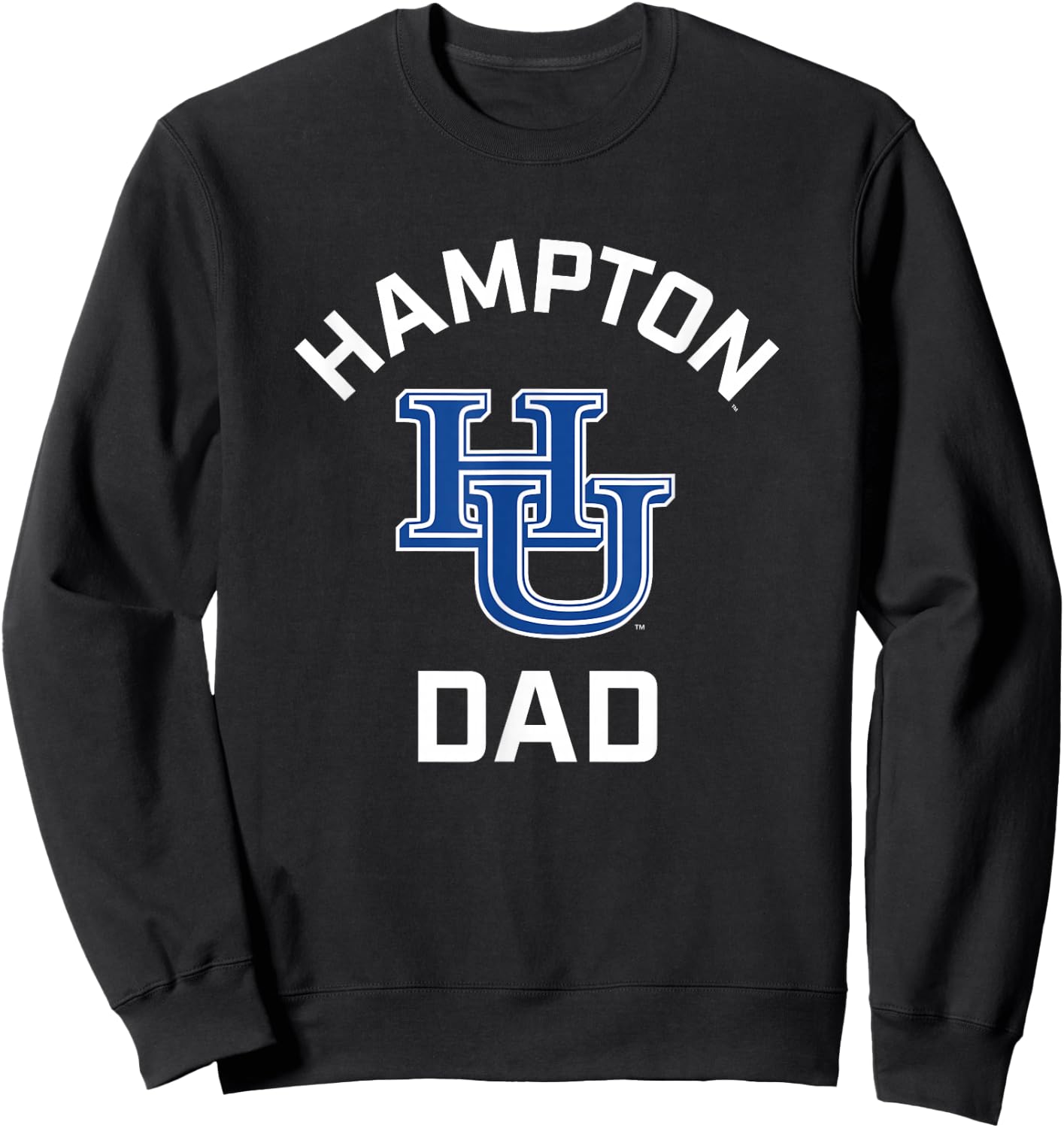 Hampton University Pirates Arched Dad Sweatshirt - Sweatshirt | Black