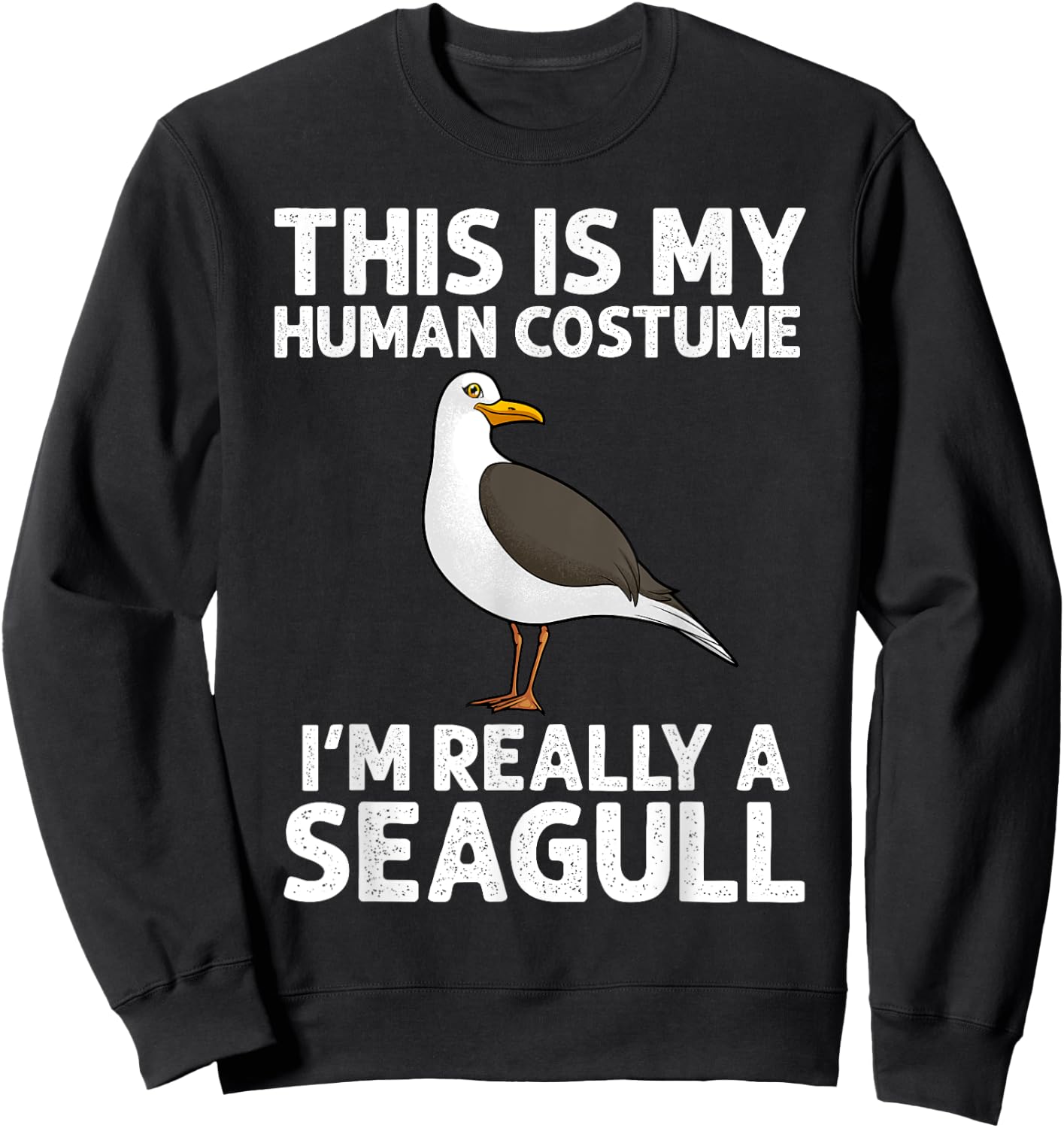 Cool Seagull Design Women Seabird Gull Seagull Lover Sweatshirt - Sweatshirt | Black