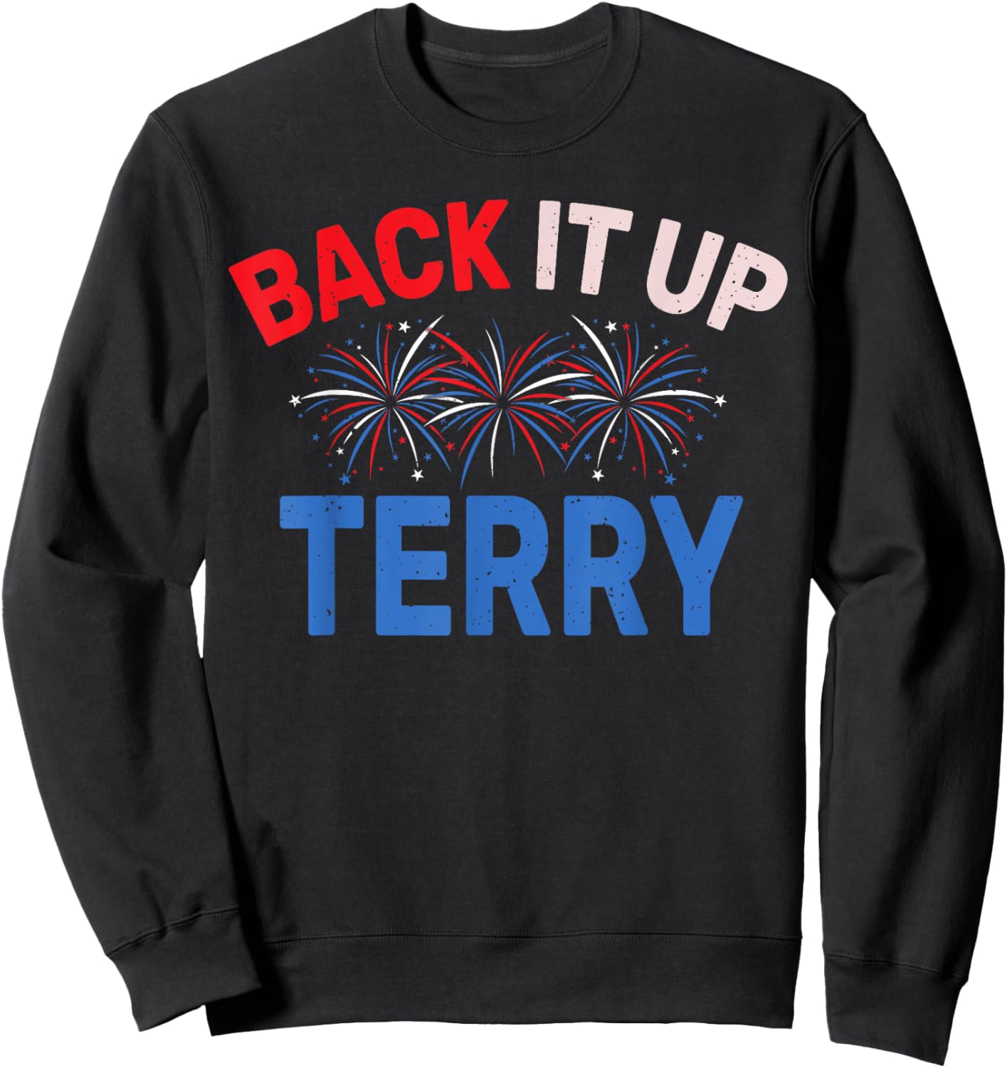 Back it Up Terry Put It In Reverse July 4th Fireworks Terry Kids Men Sweatshirt - Sweatshirt | Black