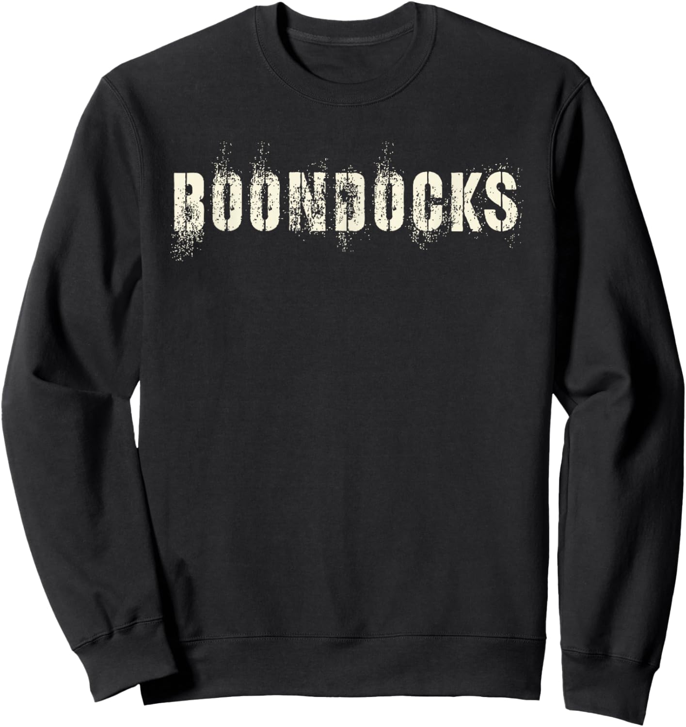 Sarcastic Boondocks Proud Our Troops Military Veterans Fubar Sweatshirt - Sweatshirt | Black