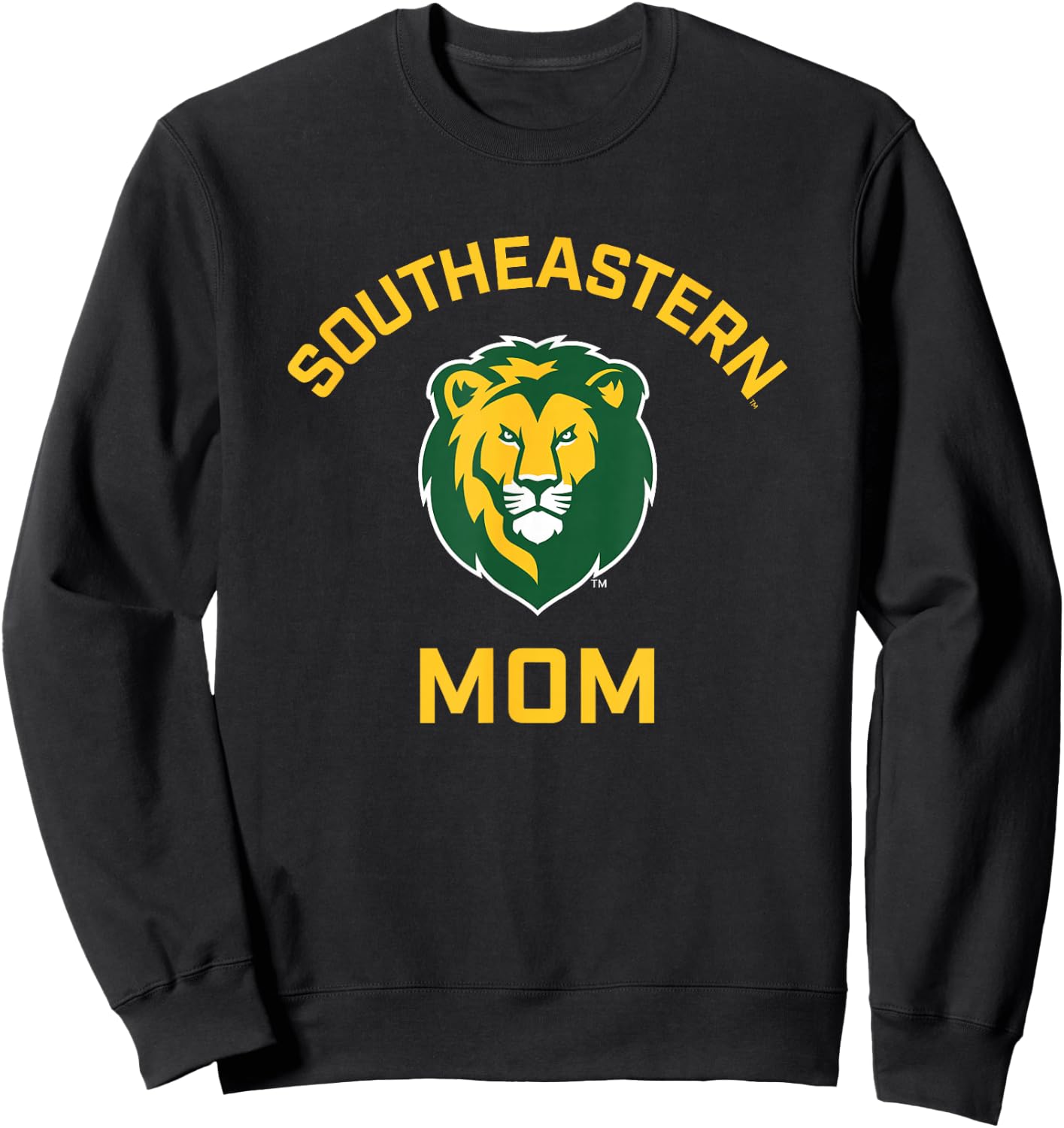 Southeastern Louisiana University Lions Arched Mom Sweatshirt - Sweatshirt | Black