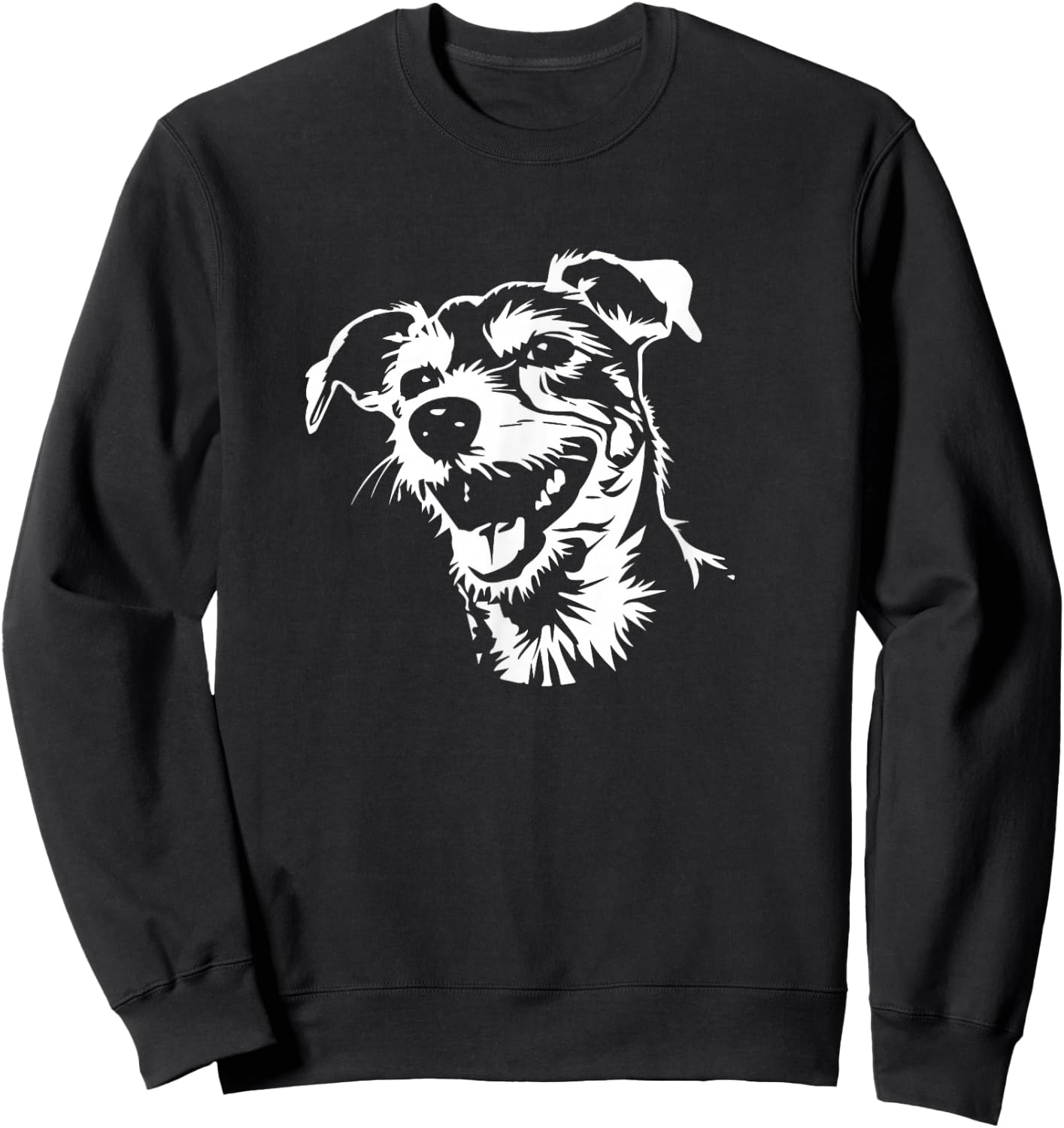 Funny Retro Vintage Logo Parson Russell Terrier Dog Lover Sweatshirt - Sweatshirt | Black