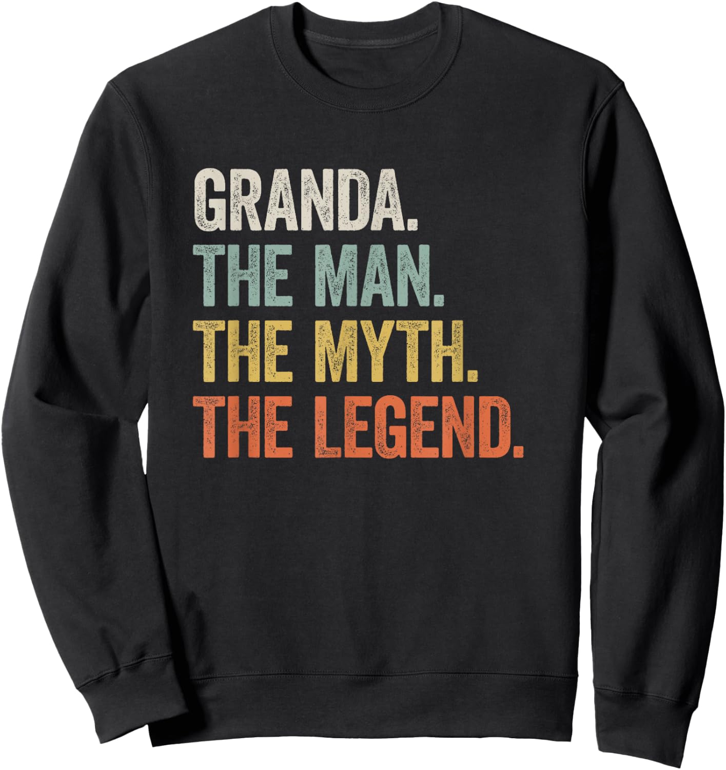 Granda - Cool Funny Legend Grandfather / Father's Day Sweatshirt - Sweatshirt | Black