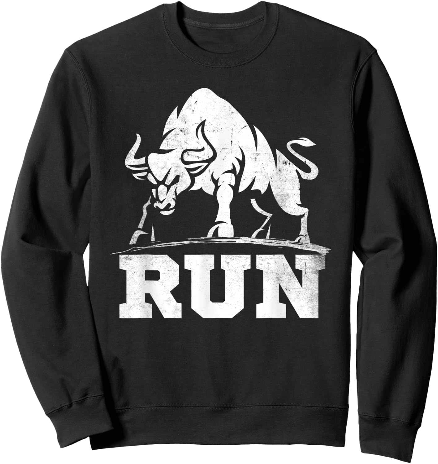 Running Bull Raging Bulls Run Bullfight Cowboys Lover Animal Sweatshirt - Sweatshirt | Black