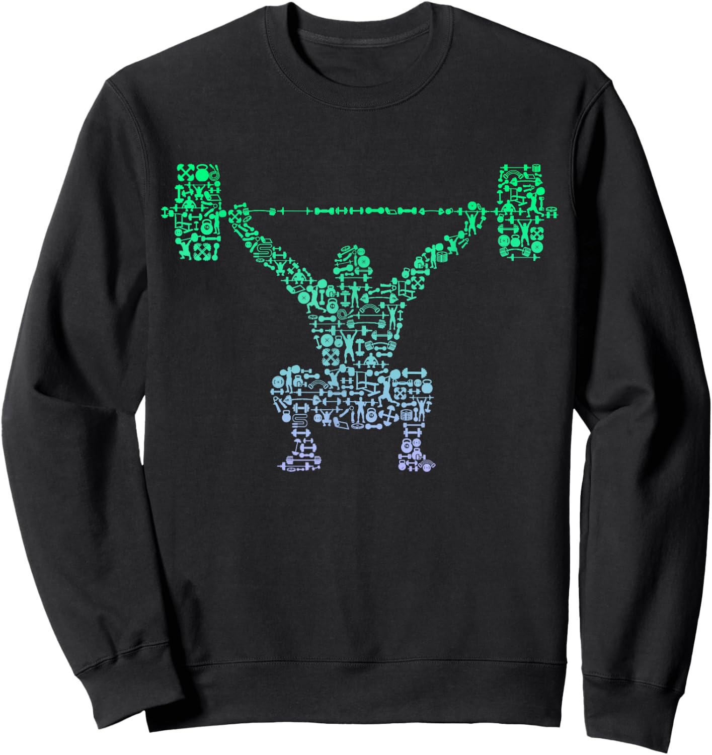 Boys Gym Shirt | Bodybuilder Shirt | Weightlifting Sweatshirt - Sweatshirt | Black