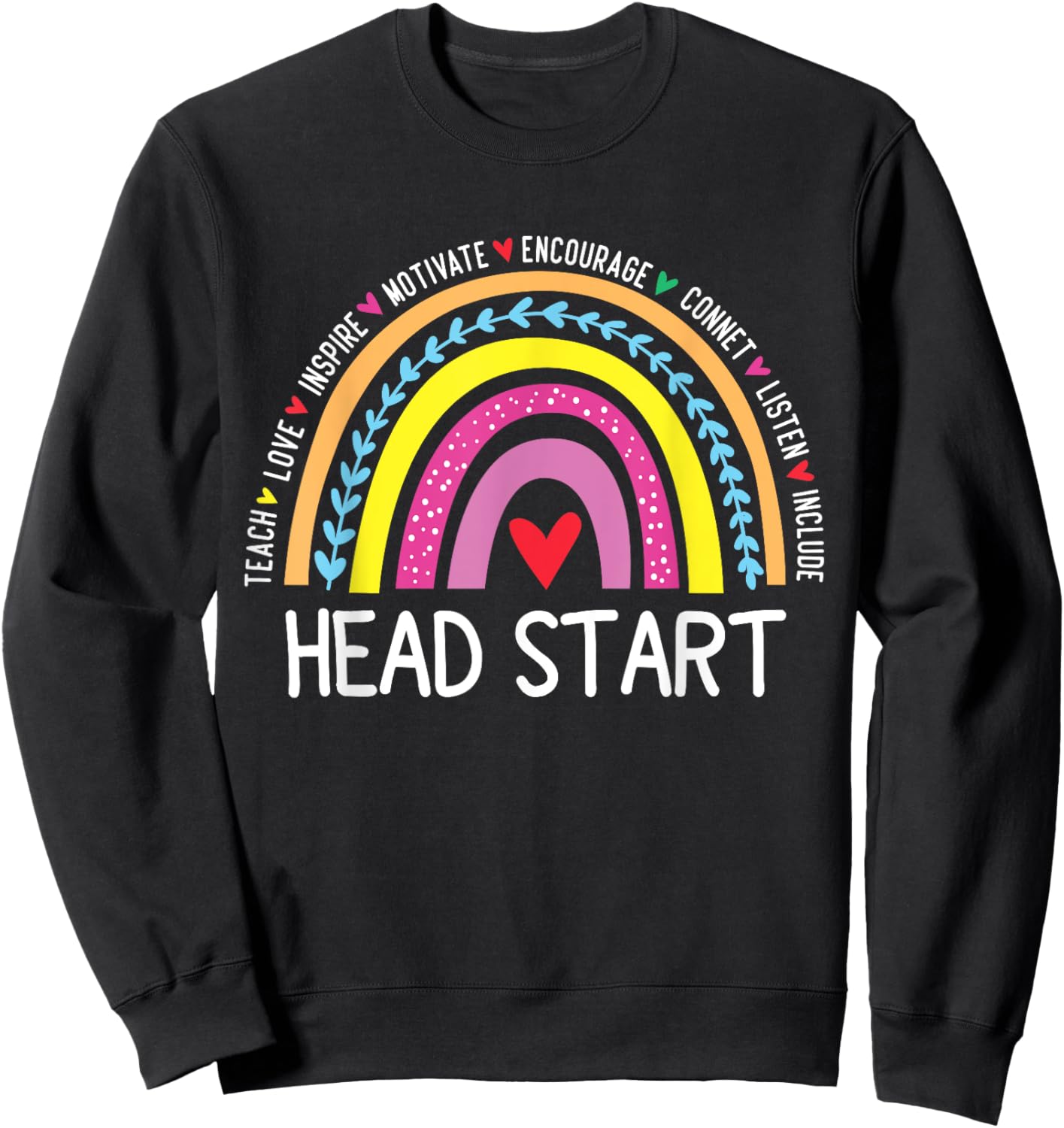 Back to School Head Start Squad Homeschool Headstart Teacher Men Women Girls Kids Sweatshirt - Sweatshirt | Black
