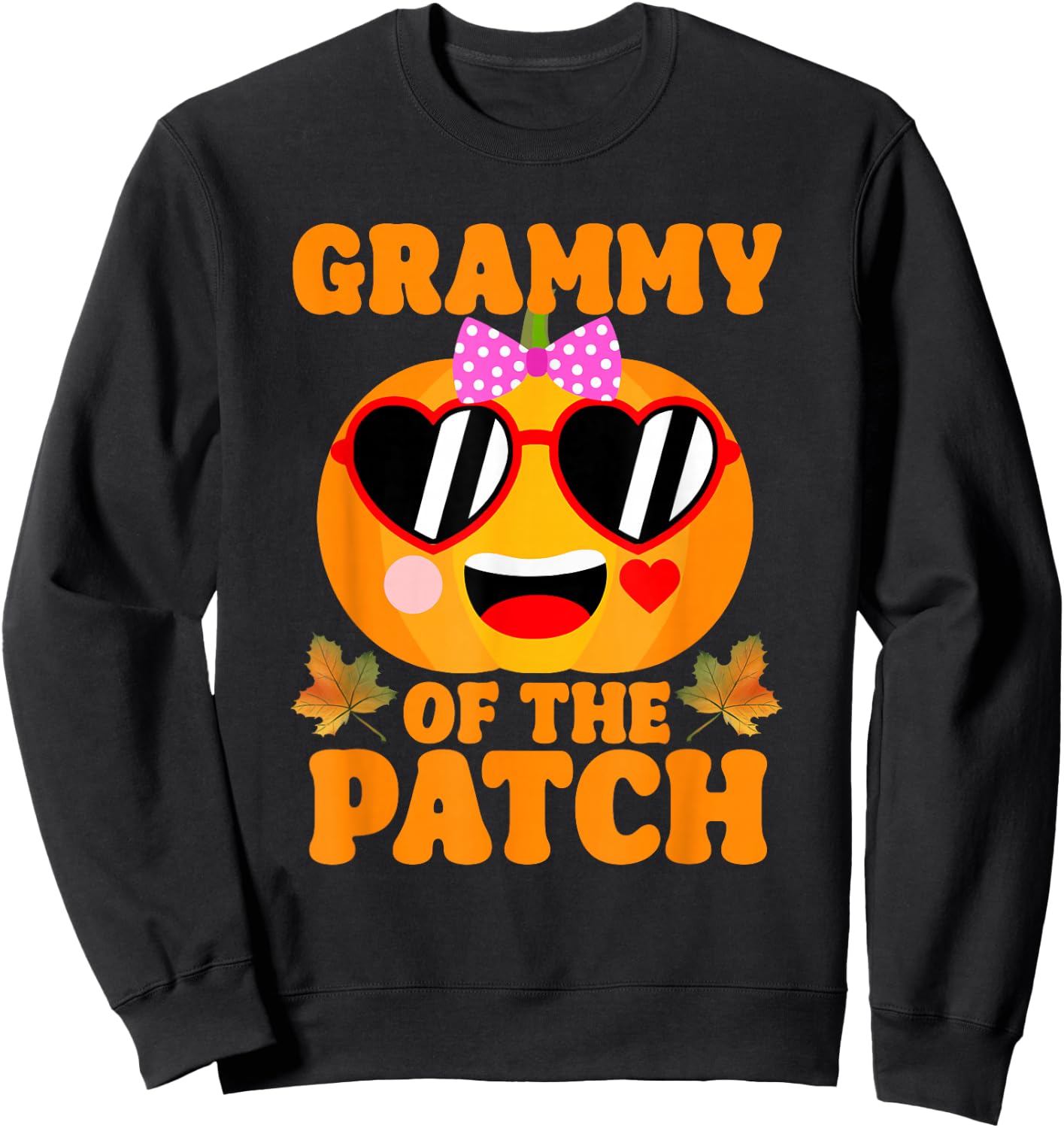 Grammy Of The Patch Pumpkin Halloween Family Matching Sweatshirt - Sweatshirt | Black