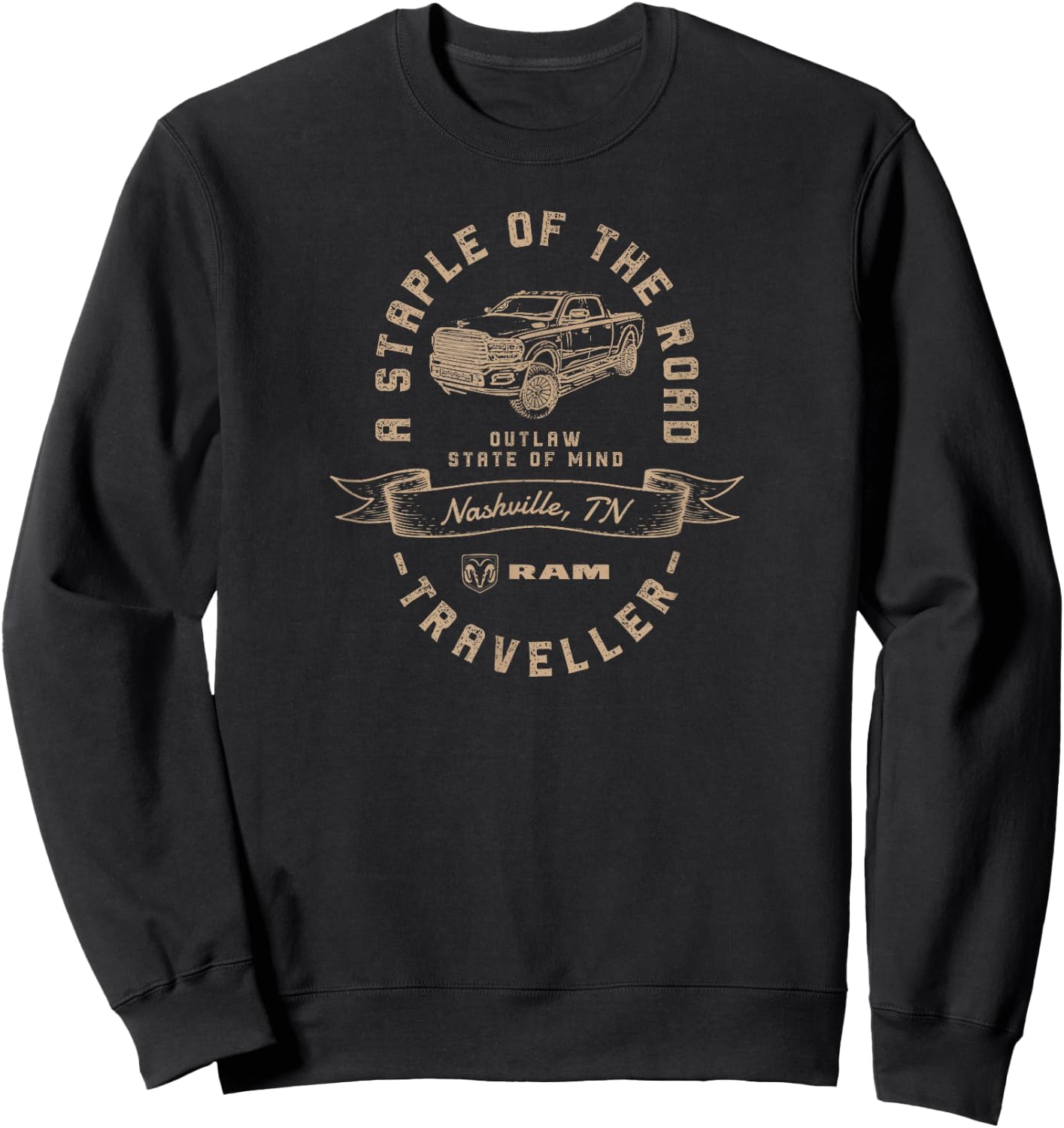 RAM Trucks Nashville Traveller Staple of the Road Sweatshirt - Sweatshirt | Black