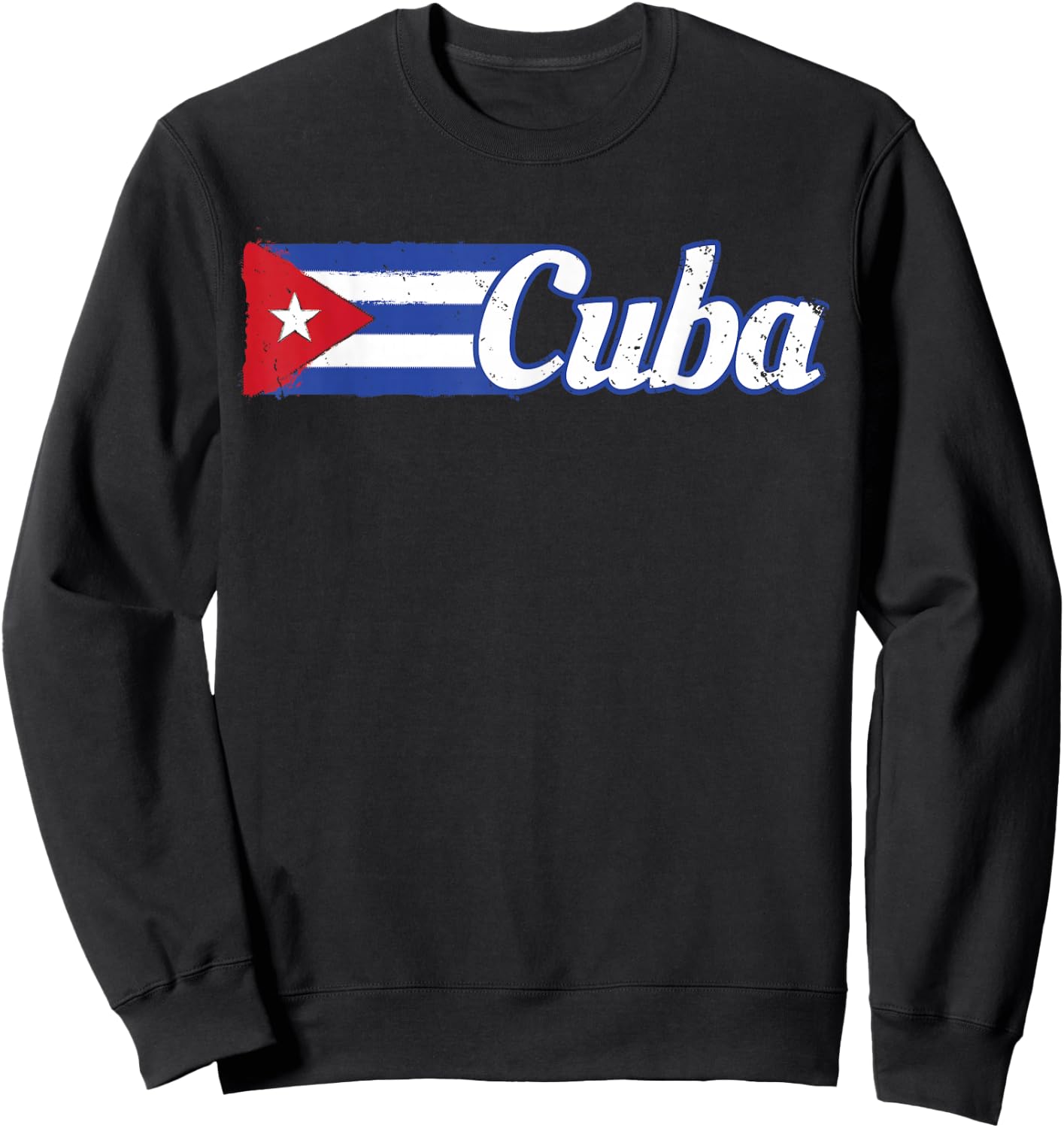 Cuban Flag Shirt Cuban Hispanic Heritage Month Sweatshirt - Sweatshirt | Black