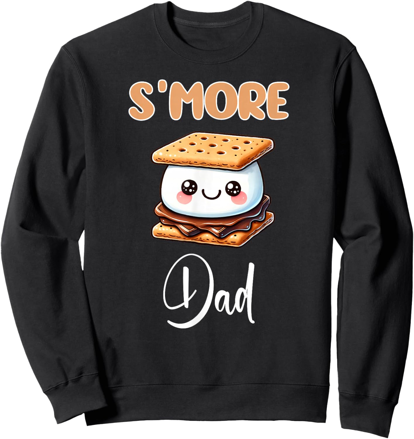 S'more Shirt Funny S'mores Dad S'mores Father Smores Lover Sweatshirt - Sweatshirt | Black