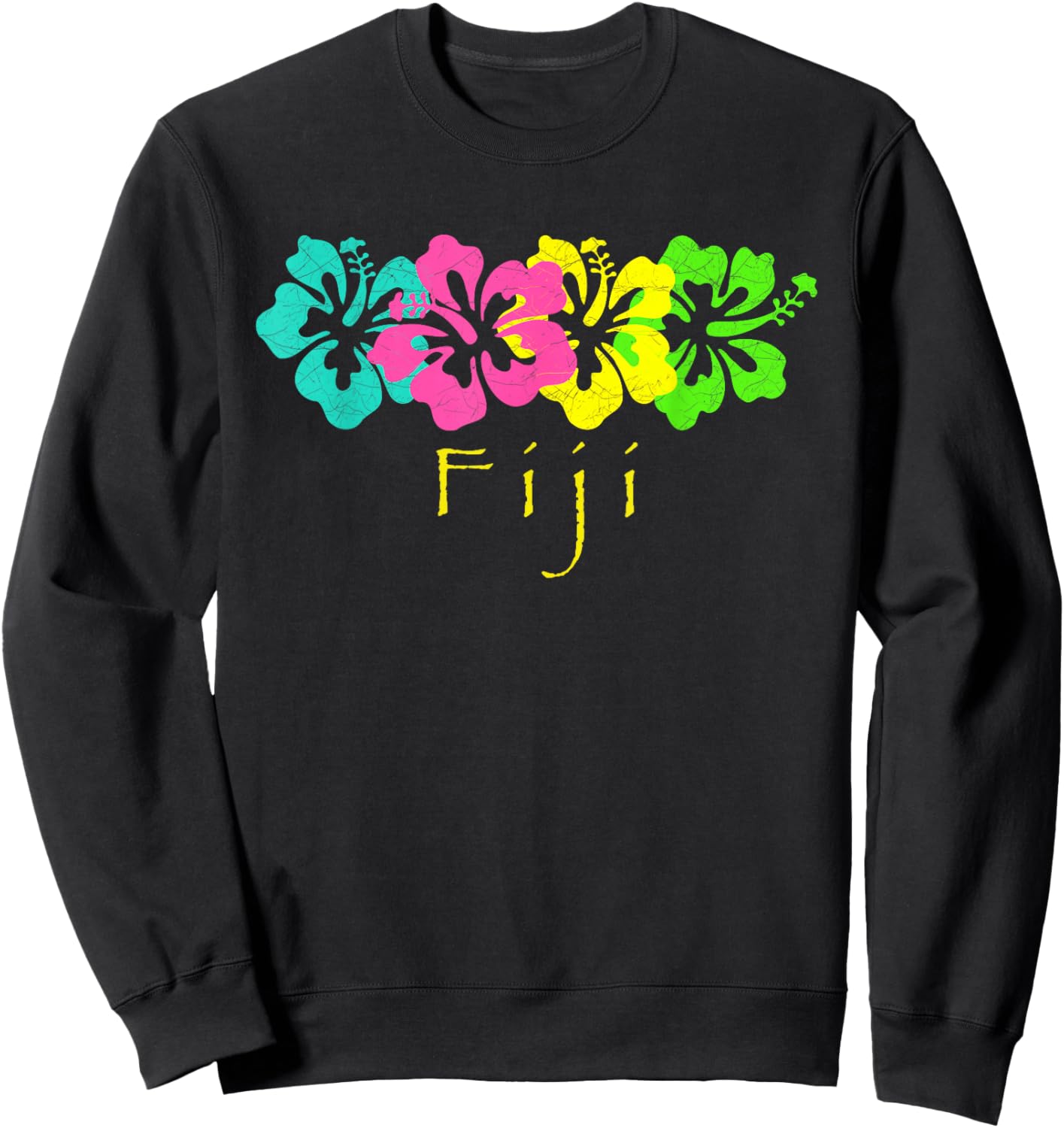Fiji Tropical Beach /Fiji Travel Surf Sweatshirt - Sweatshirt | Black