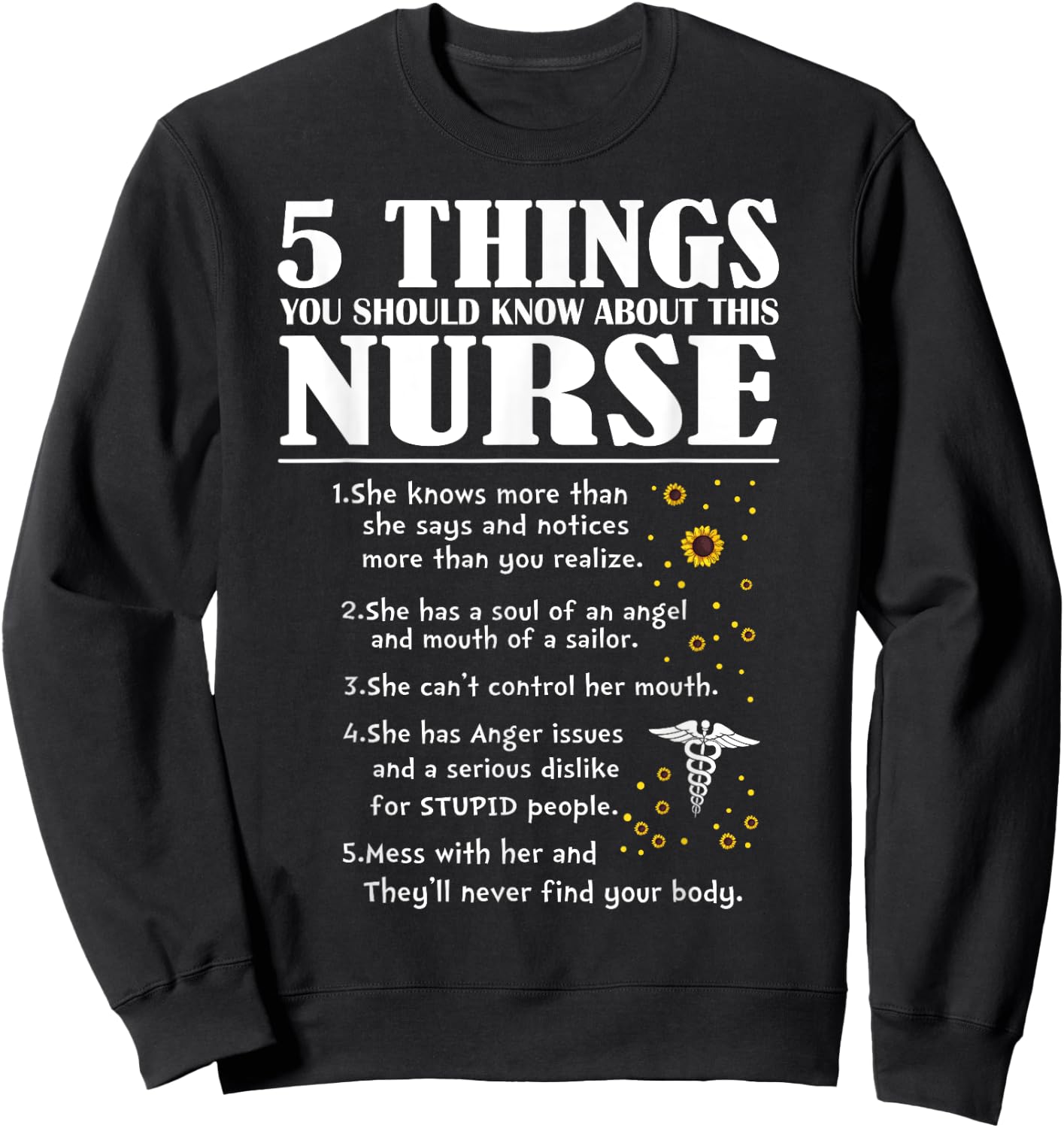 5 Things You Should Know About This Nurse Sweatshirt - Sweatshirt | Black