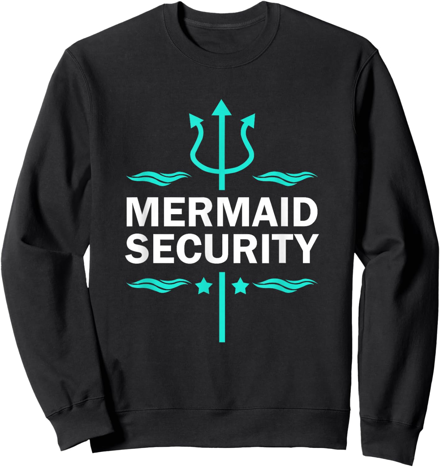 Mermaid Security Swimmer Sweatshirt - Sweatshirt | Black