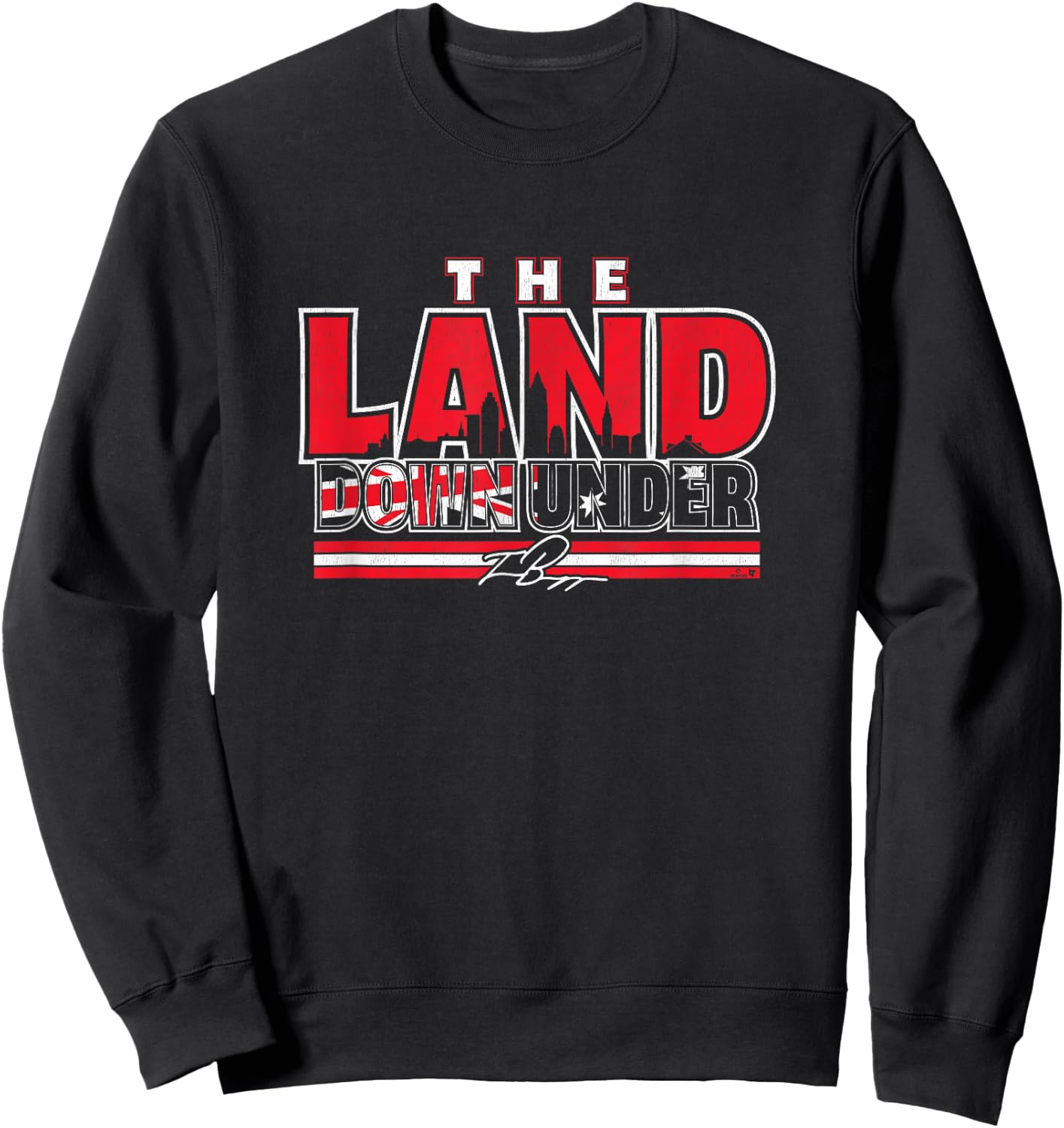 Travis Bazzana - The Land Down Under - Cleveland Baseball Sweatshirt - Sweatshirt | Black