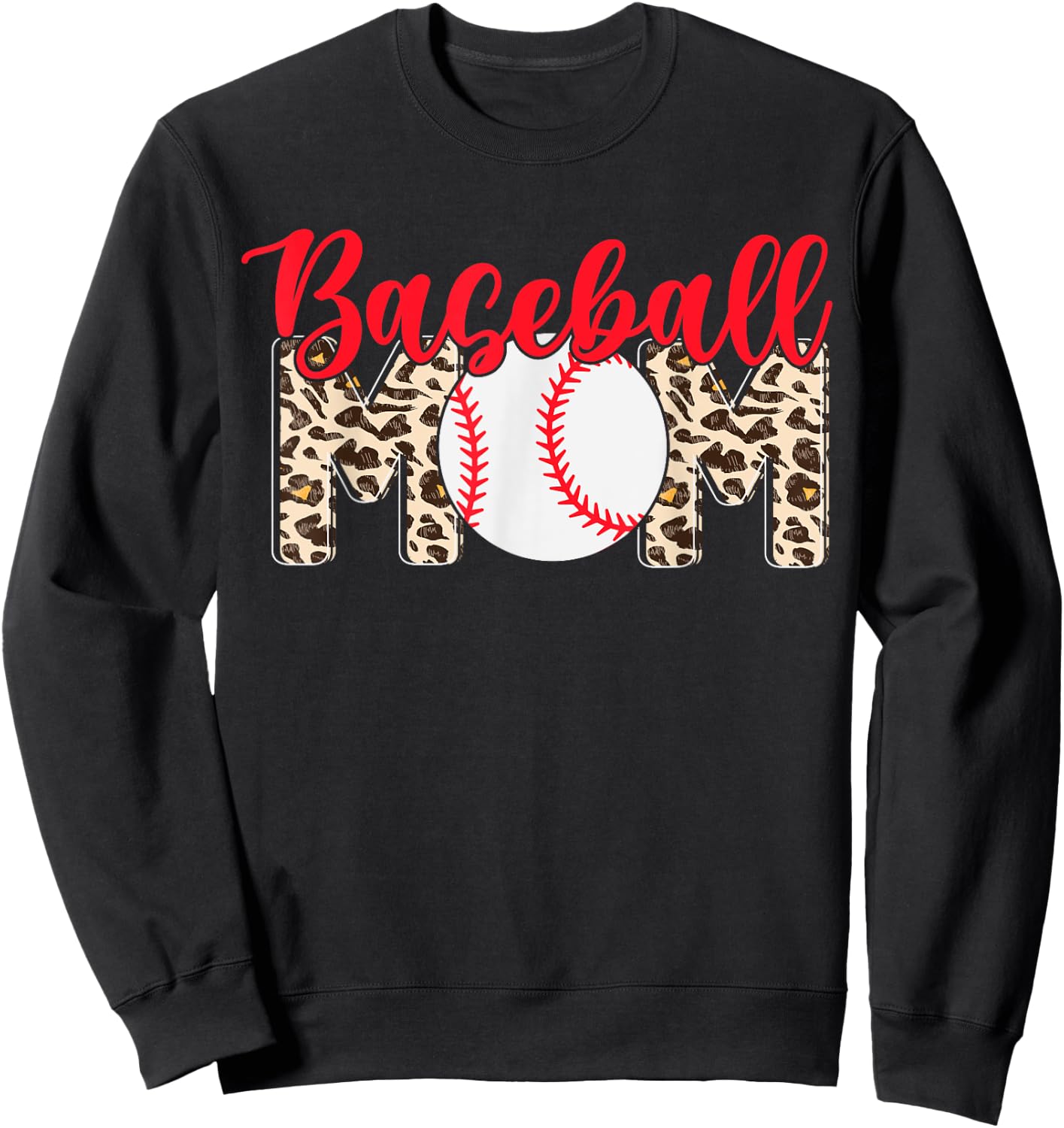 Baseball Mom Sweatshirt - Sweatshirt | Black