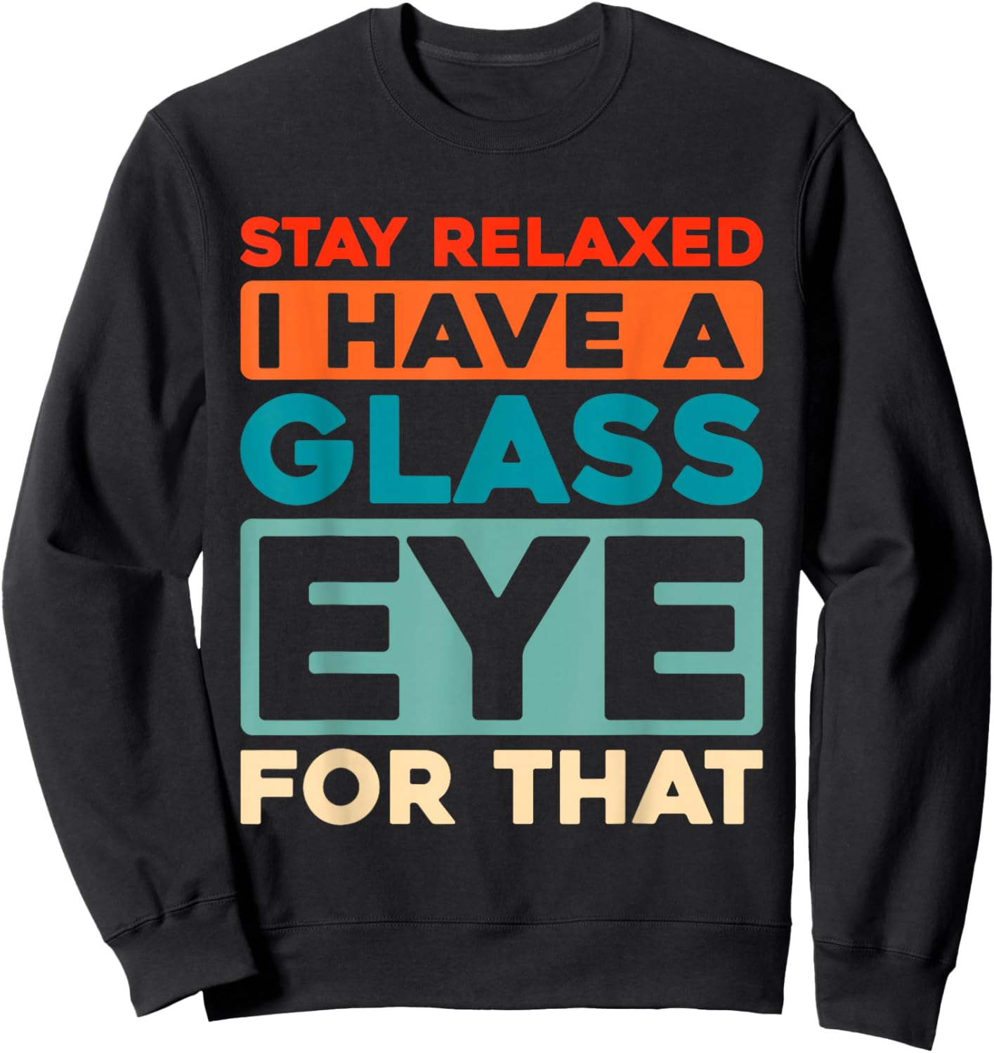Retro Ocularist Eye Care - Eyes Prosthetic Vintage Ocularist Sweatshirt - Sweatshirt | Black