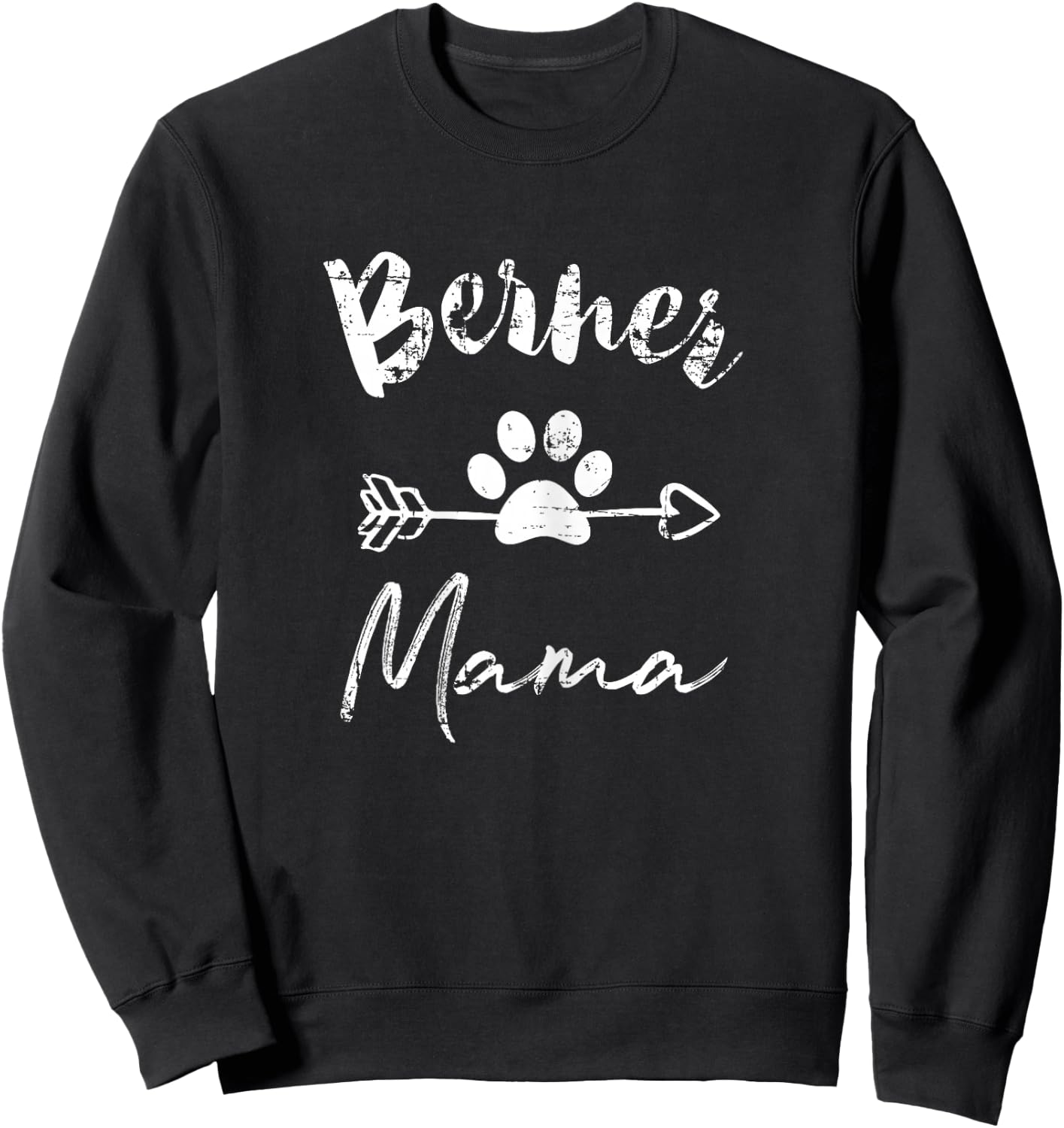 Berner Dog Mom Berner Mama Sweatshirt - Sweatshirt | Black