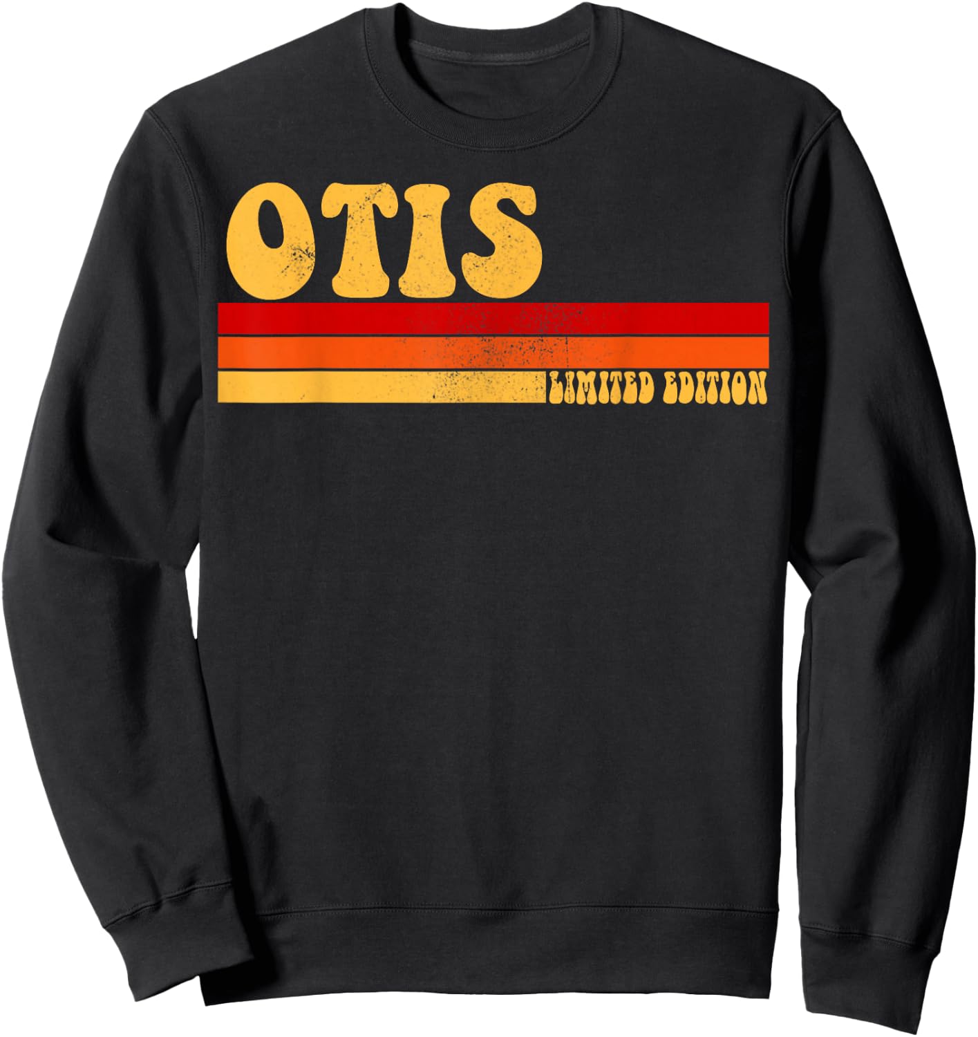 OTIS Name Personalized Idea Men Retro Vintage OTIS Sweatshirt - Sweatshirt | Black
