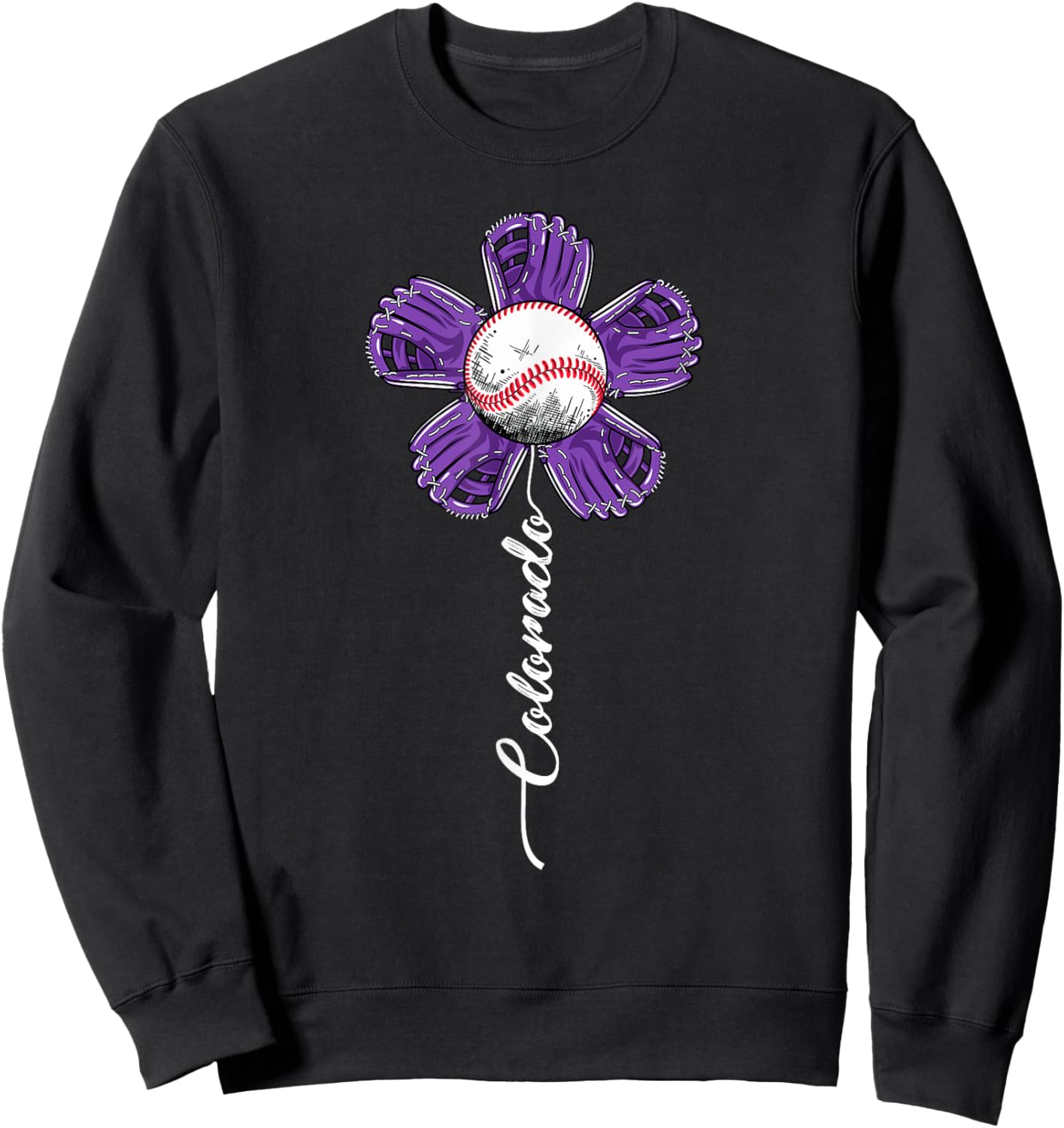 Vintage Flower Matching Outfit 2025 Sweatshirt - Sweatshirt | Black