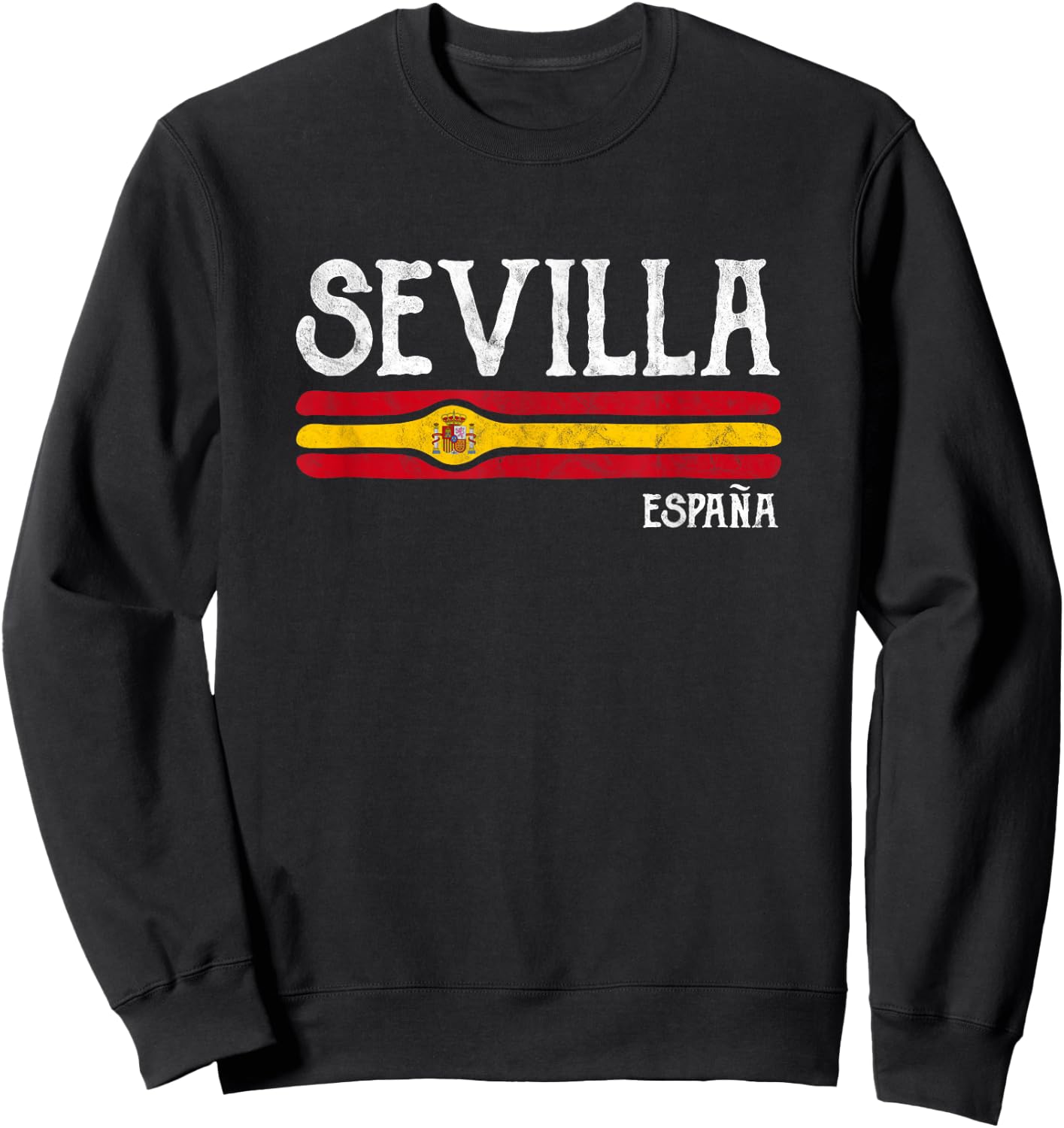 Vintage Sevilla Spain Souvenir Seville Espana Gift Sweatshirt - Sweatshirt | Black