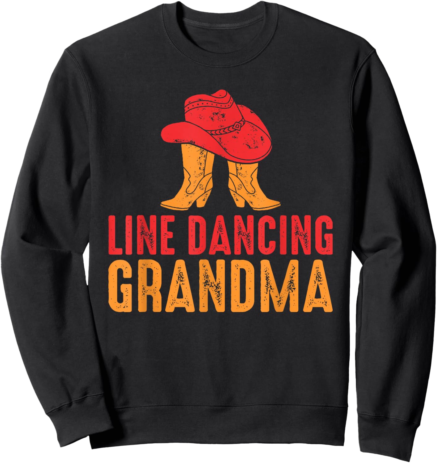 Line Dancing Grandma Sweatshirt - Sweatshirt | Black