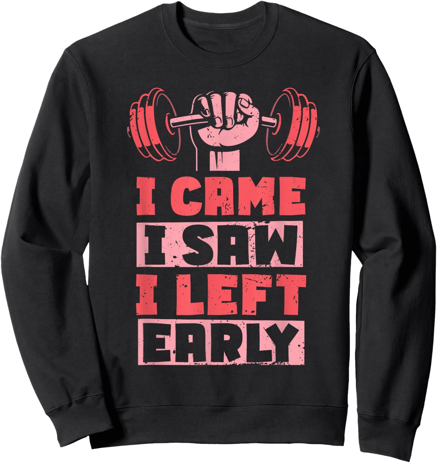 Weightlifting Funny Gym Workout Women Exercise Sweatshirt - Sweatshirt | Black