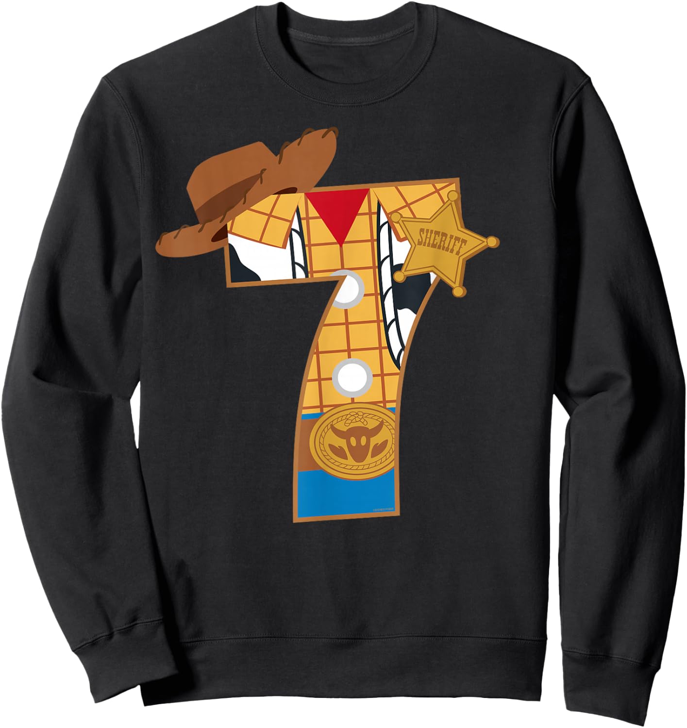 Disney and Pixar's Toy Story Seventh Birthday 7 Years Old Sweatshirt - Sweatshirt | Black