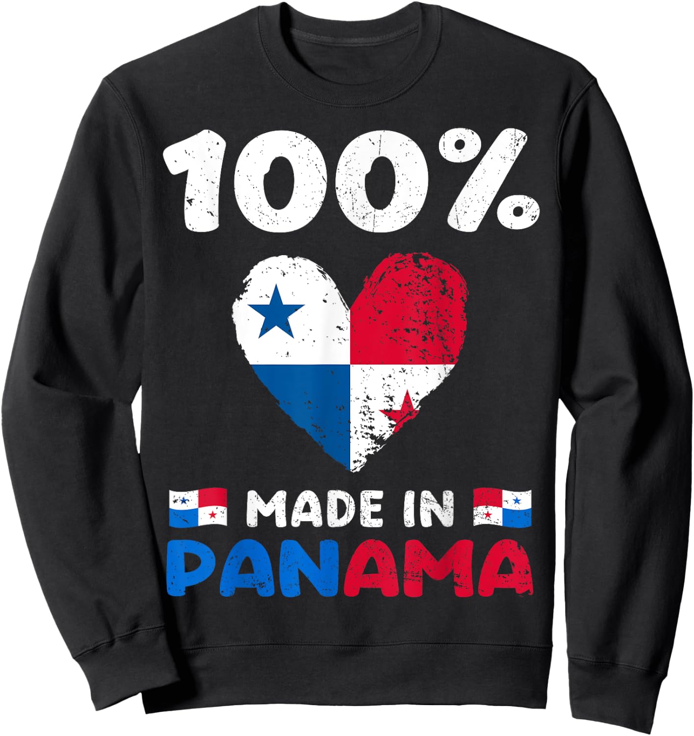 100 Percent Made In Panama Panamanian Boys Girls Kids Sweatshirt - Sweatshirt | Black