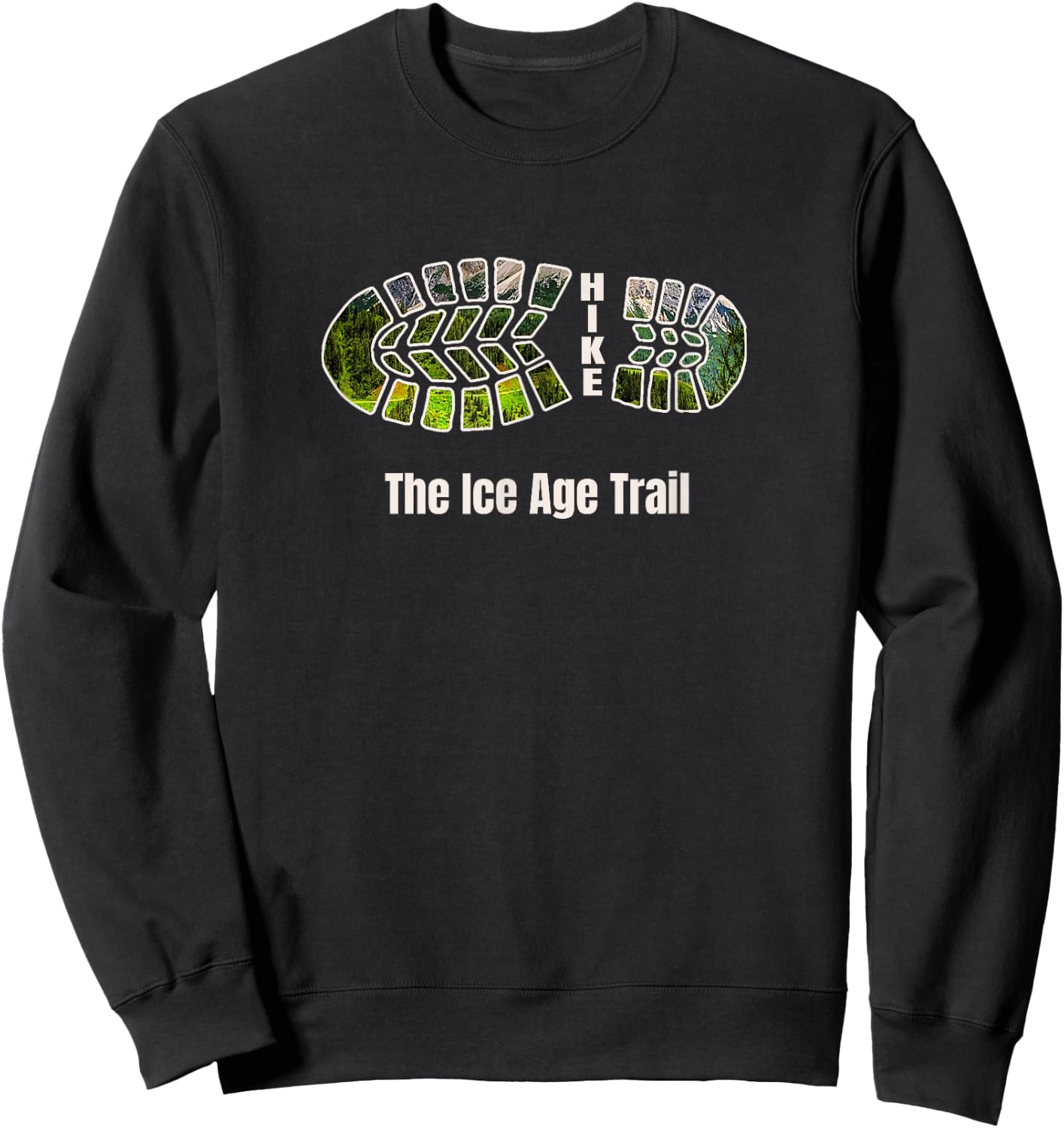 National Scenic Trails, Hike the Ice Age Trail Sweatshirt - Sweatshirt | Black
