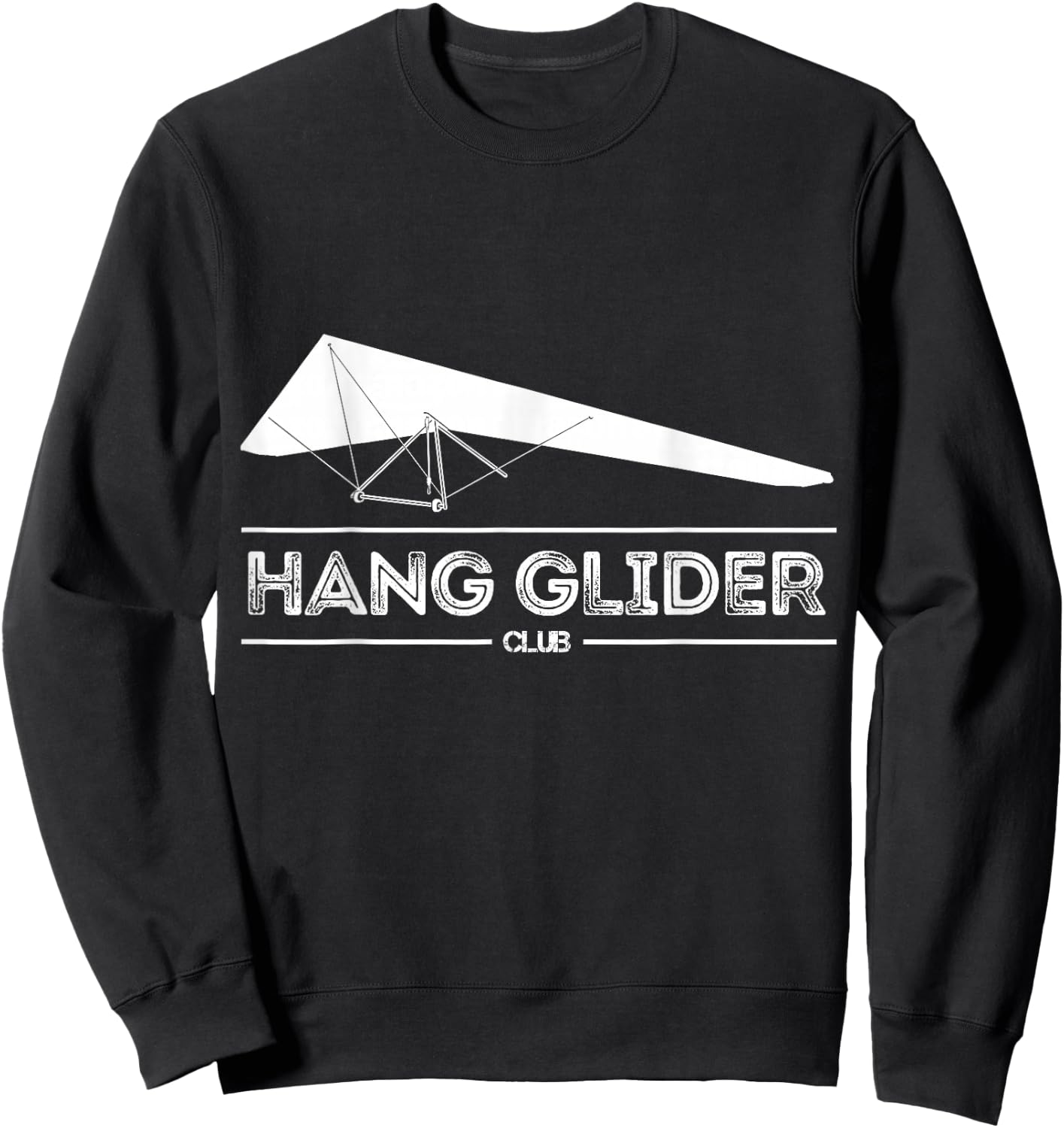 Hang Glider Lover Hang Gliding Club Funny Sweatshirt - Sweatshirt | Black