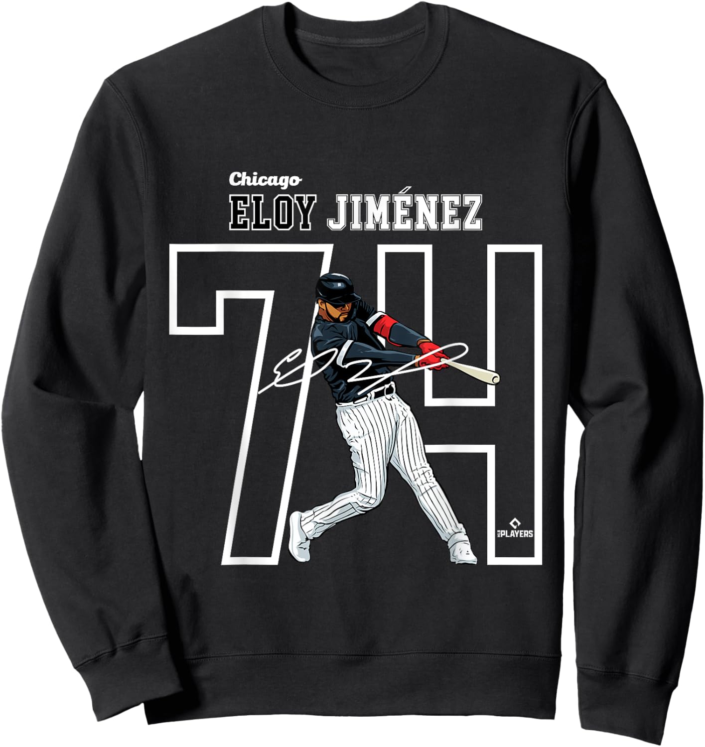 Eloy Jimenez | Chicago Baseball Players | MLBEJZ3004 Sweatshirt - Sweatshirt | Black
