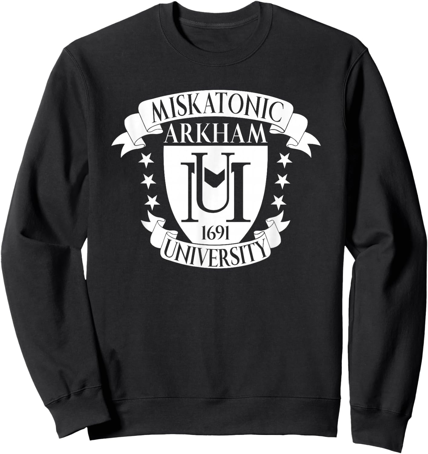 Miskatonic University Arkam 1691, Cthulhu Sweatshirt - Sweatshirt | Black