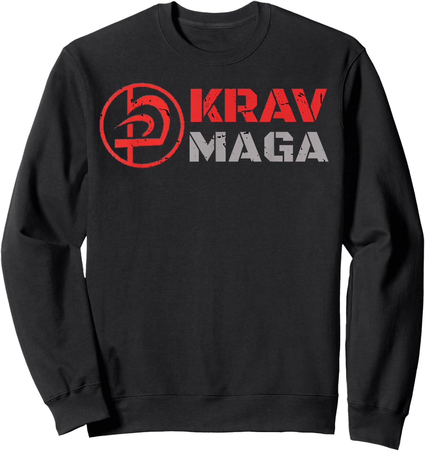 Krav MAGA Logo MMA Krav-MAGA Fighting Equipment Clothing Small Sweatshirt - Sweatshirt | Black