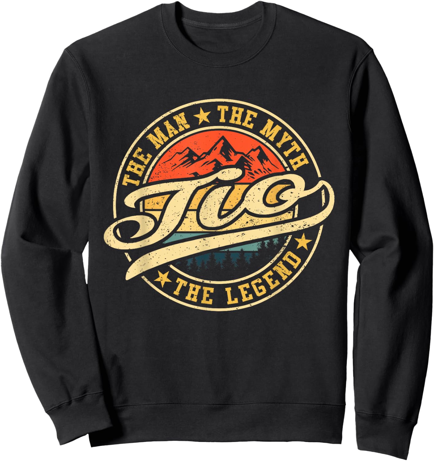 Tio The Man The Myth The Legend Funny Grandpa Father's Day Sweatshirt - Sweatshirt | Black