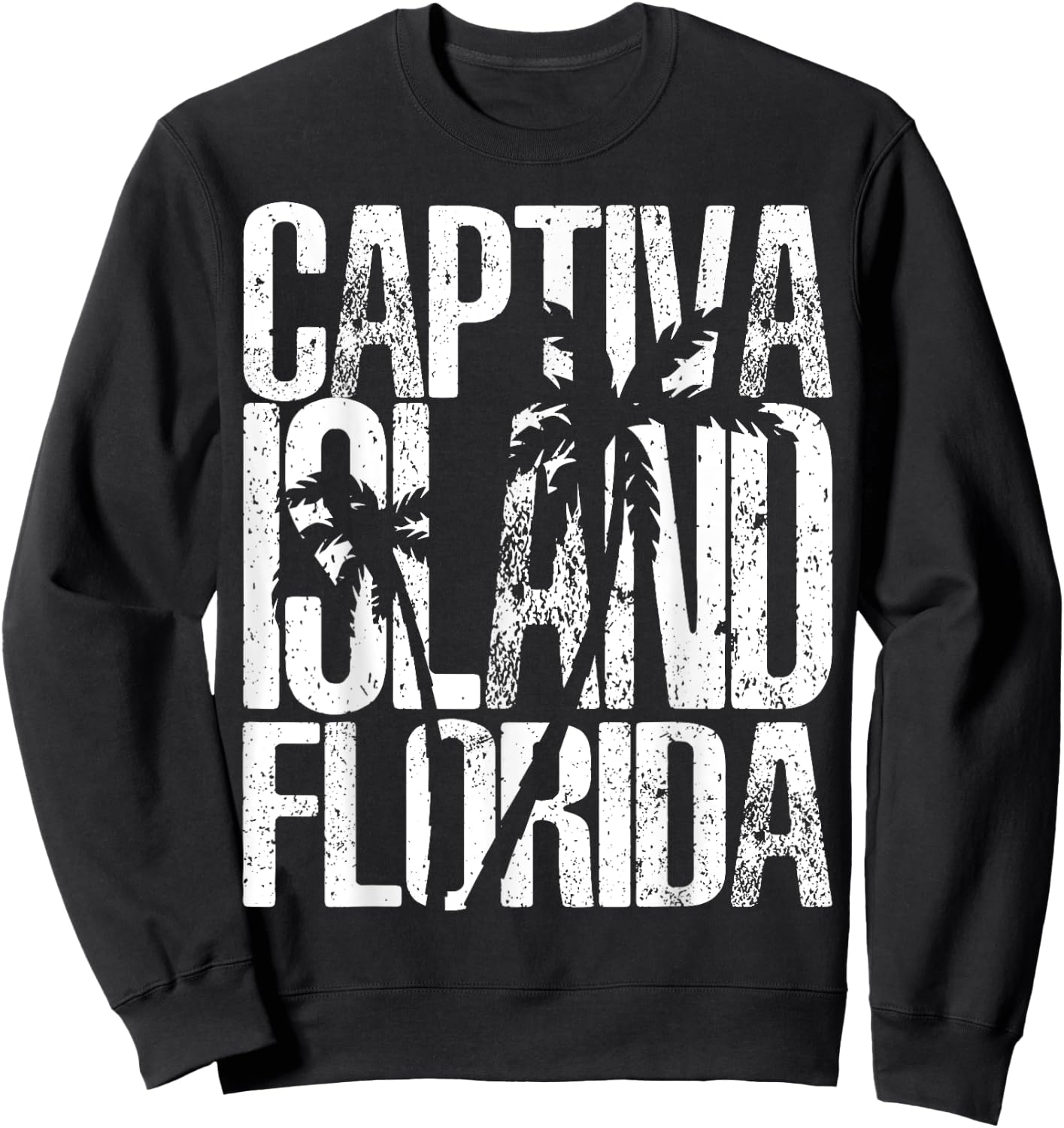 Captiva Island Florida beach retro vintage souvenir gift Sweatshirt - Sweatshirt | Black