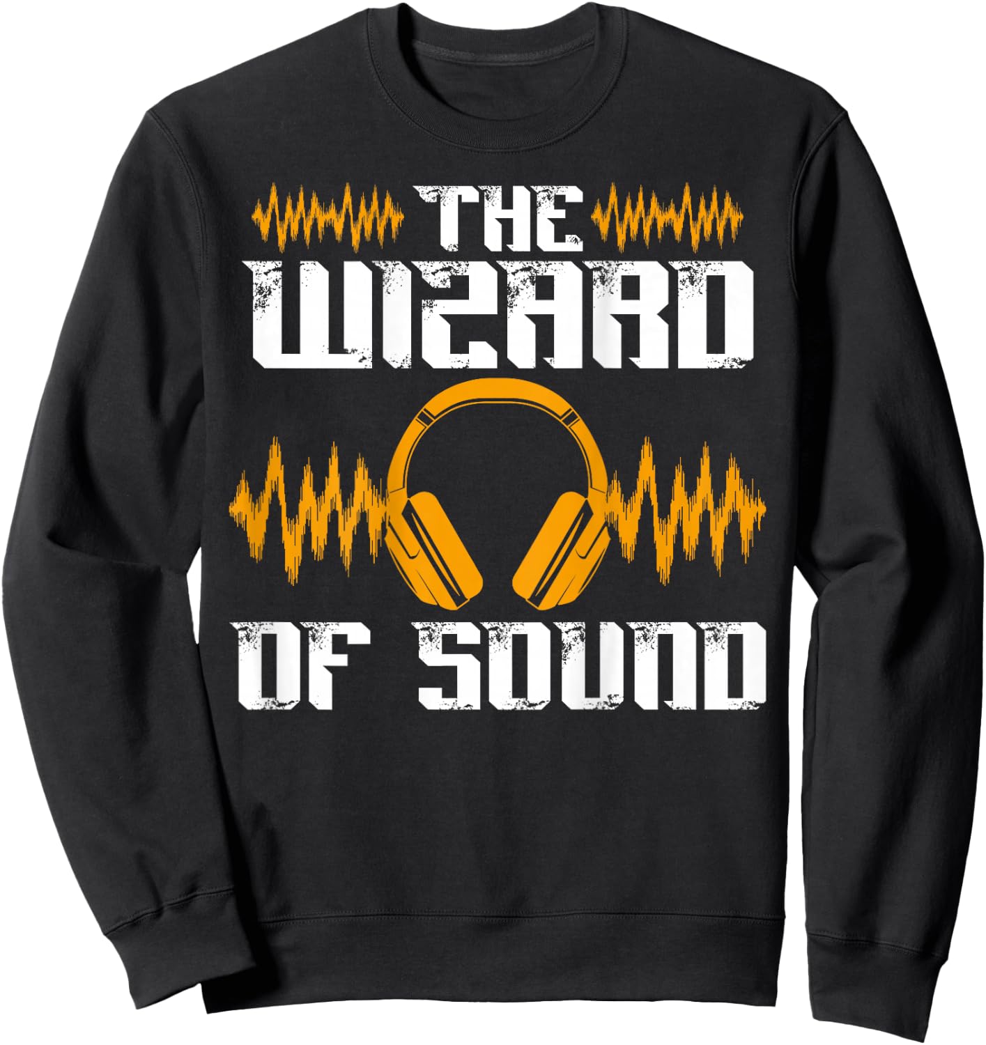 The Wizard Of Sound Backprint Sound Engineer Sweatshirt - Sweatshirt | Black