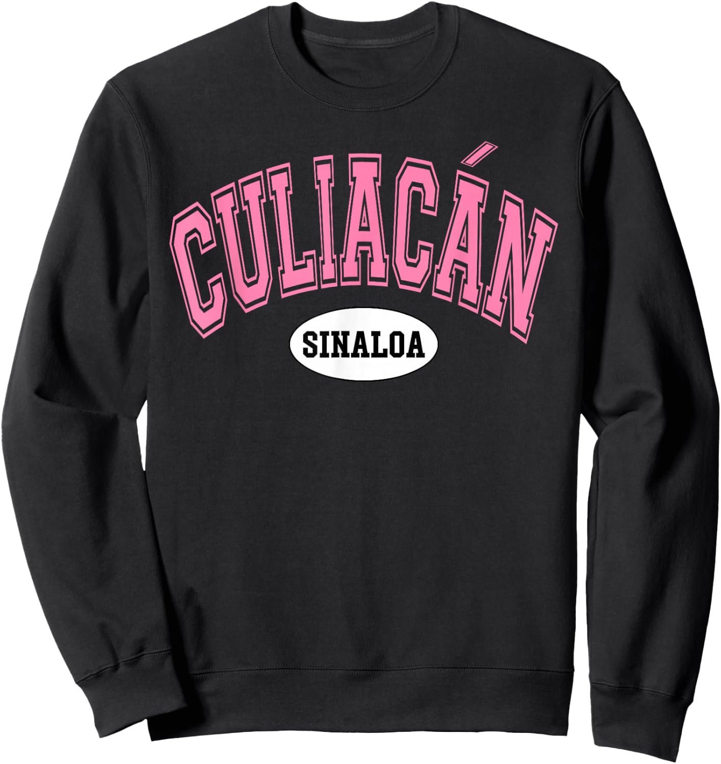 Culiacan Sinaloa Mexico Mexican Retro Varsity Style Sweatshirt - Sweatshirt | Black