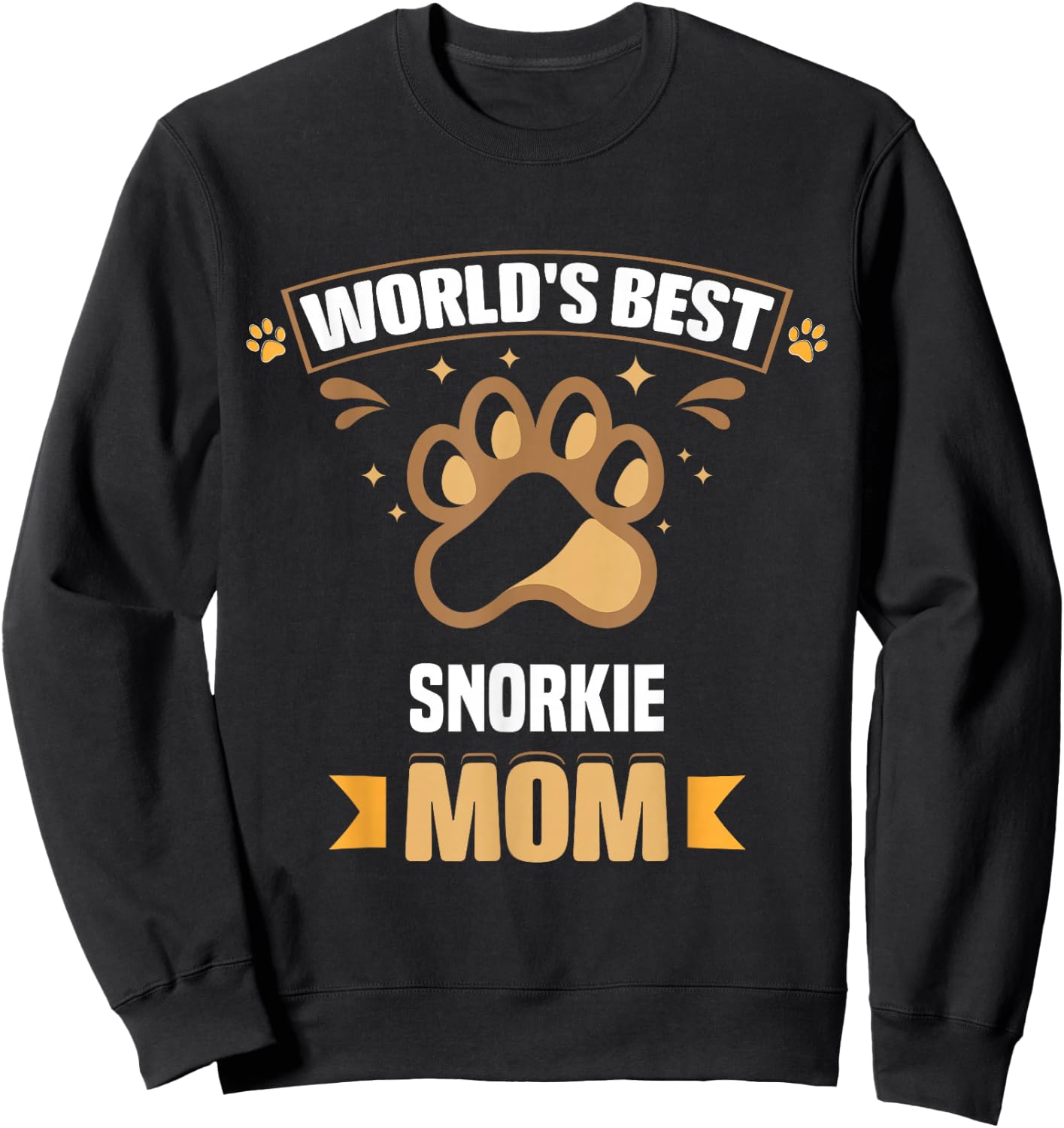 World's Best Snorkie Mom Mixed Breed Dog Owner Sweatshirt - Sweatshirt | Black