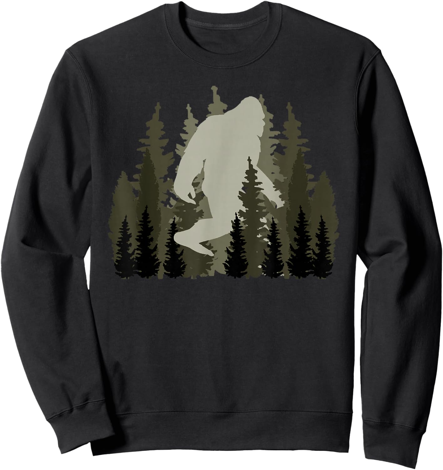 Bigfoot Sasquatch Believe Women and Men Trip Hiking Lovers Sweatshirt - Sweatshirt | Black