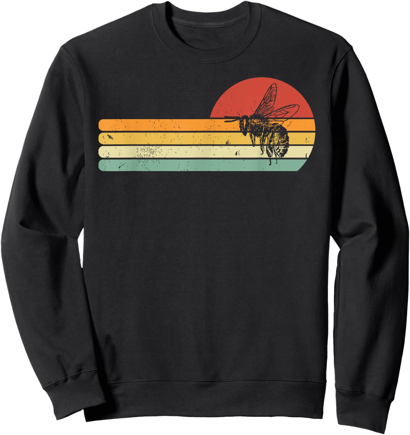 Colorful Beekeeper Honey Bee Farm Retro Beekeeping Sweatshirt - Sweatshirt | Black