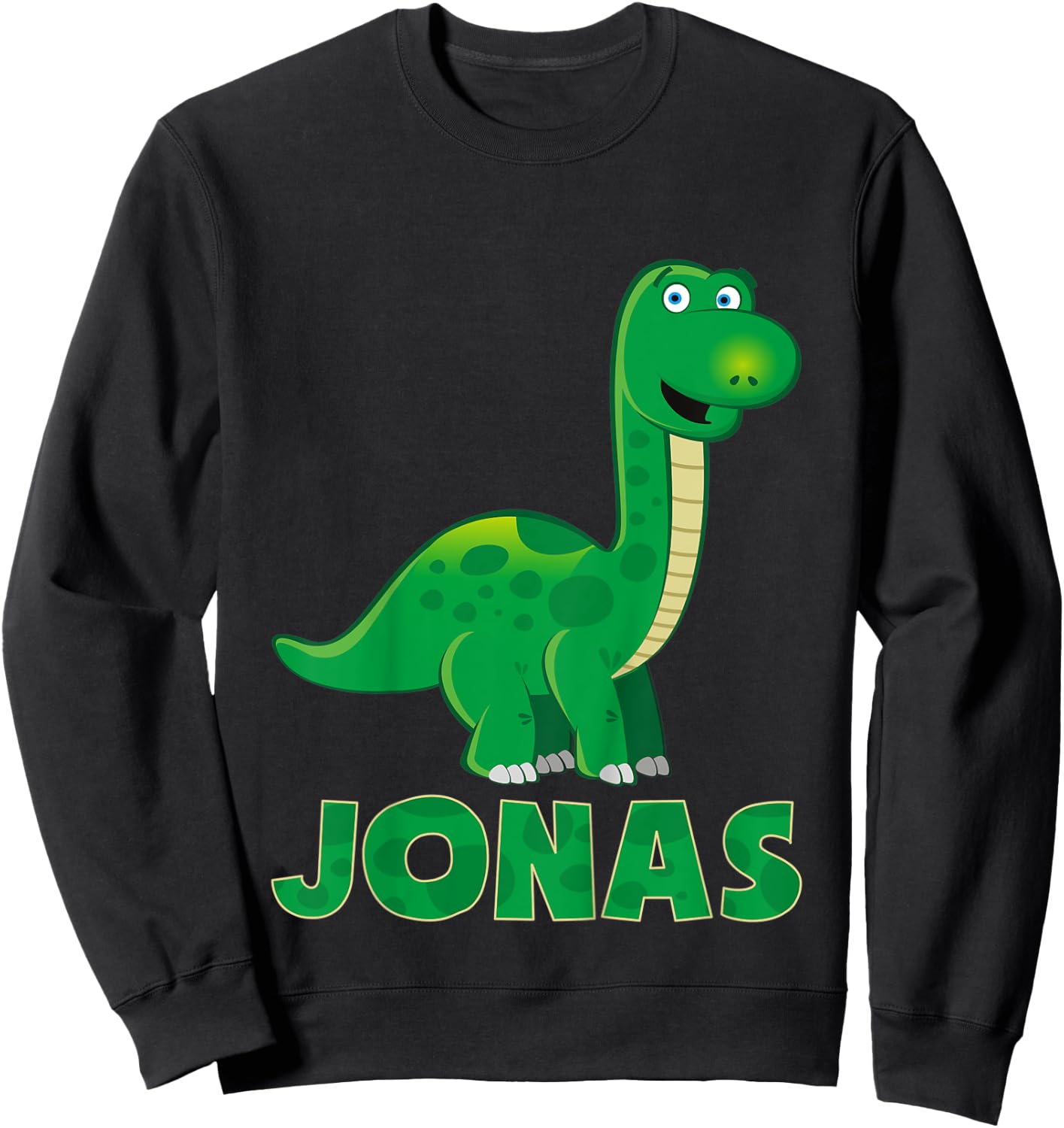Kids Dino dinosaur name Jonas Sweatshirt - Sweatshirt | Black