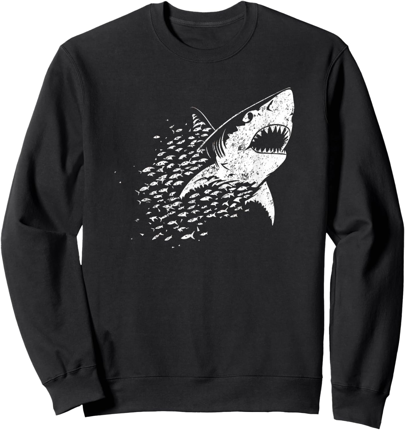 White Shark Lover Marine Biology Animal Science Sweatshirt - Sweatshirt | Black