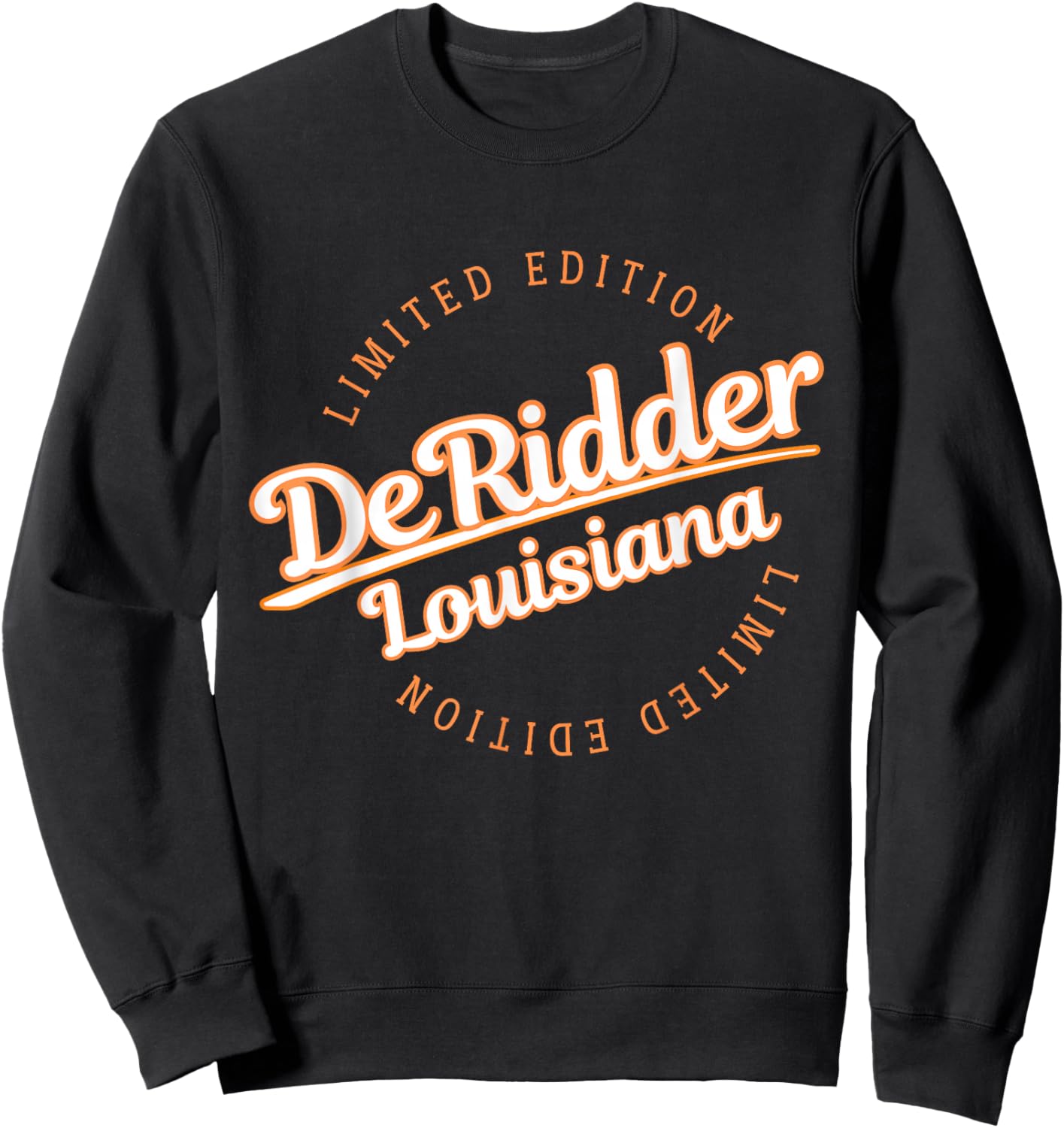 Retro Athletic DeRidder LA Apparel Sweatshirt - Sweatshirt | Black
