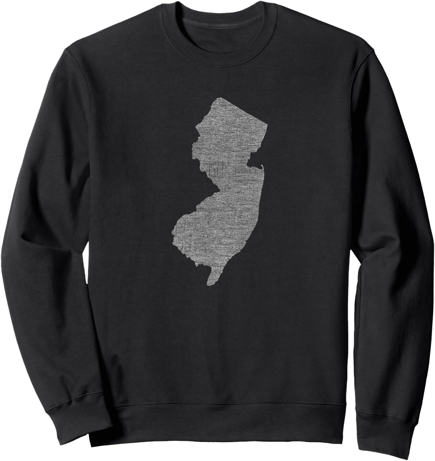 Faded White New Jersey State Sweatshirt - Sweatshirt | Black