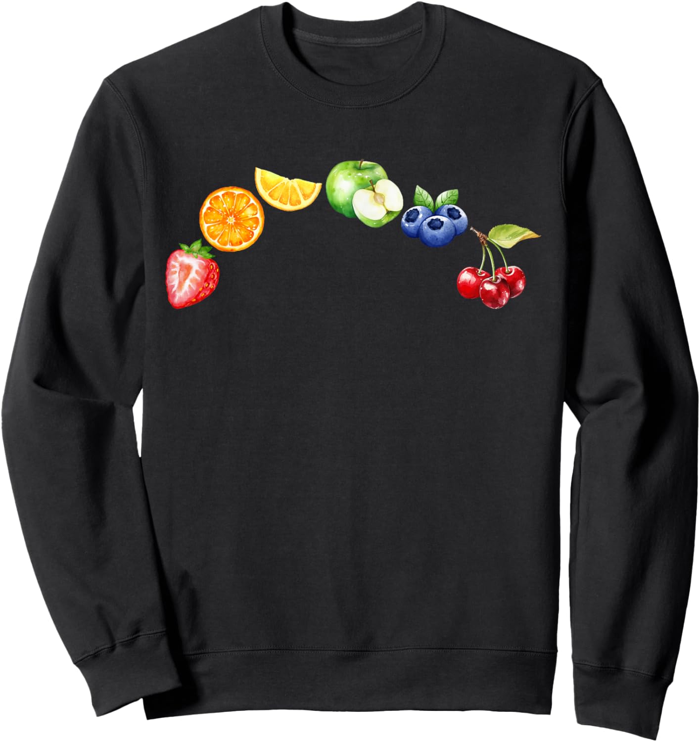 Fruity Y2K Lesbian Subtle Bisexual Pride Month Sweatshirt - Sweatshirt | Black