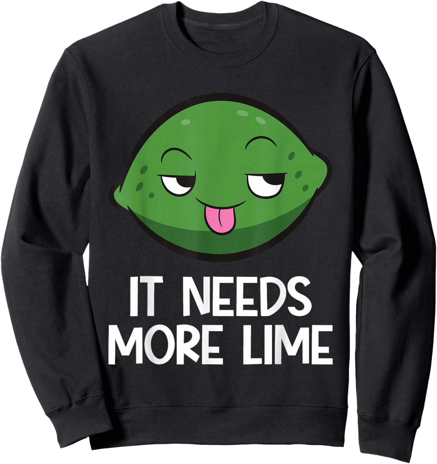It Needs More Lime Sweatshirt - Sweatshirt | Black