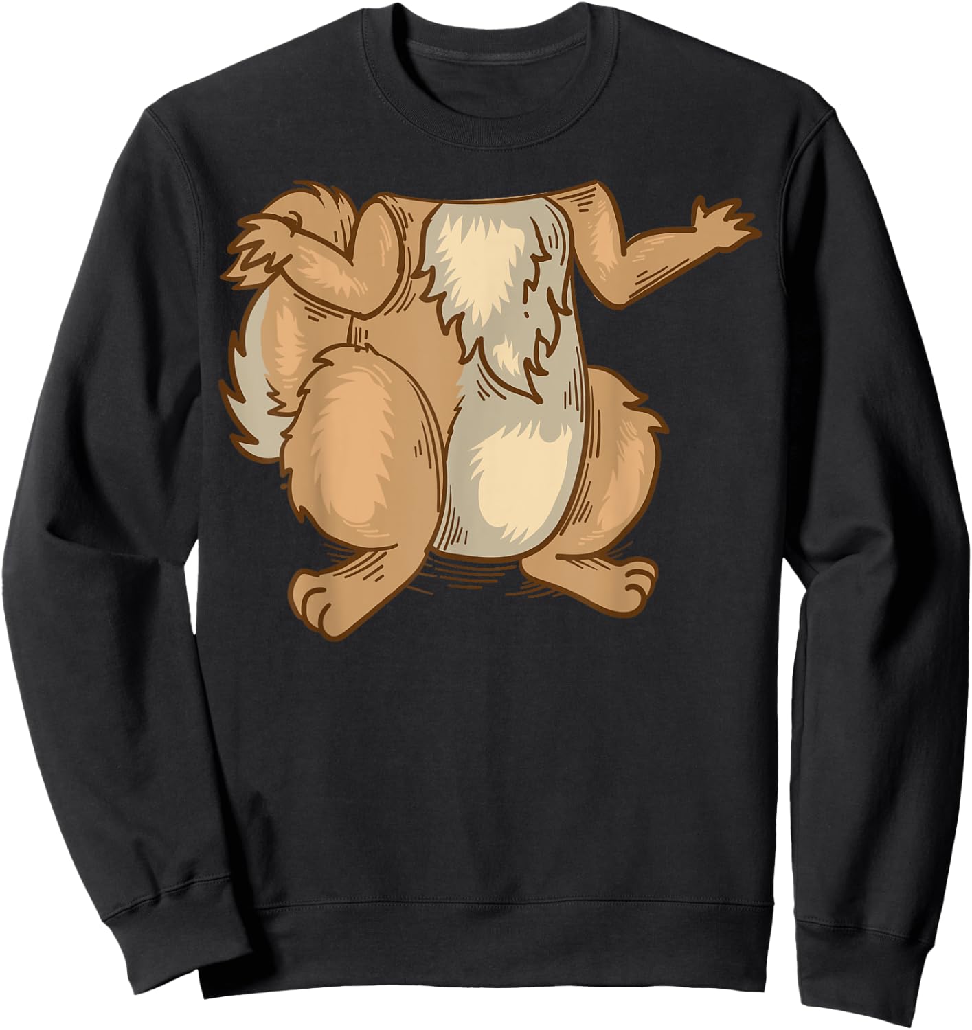 Cool Lazy Chipmunk Squirrel Halloween Costume Gift Sweatshirt - Sweatshirt | Black