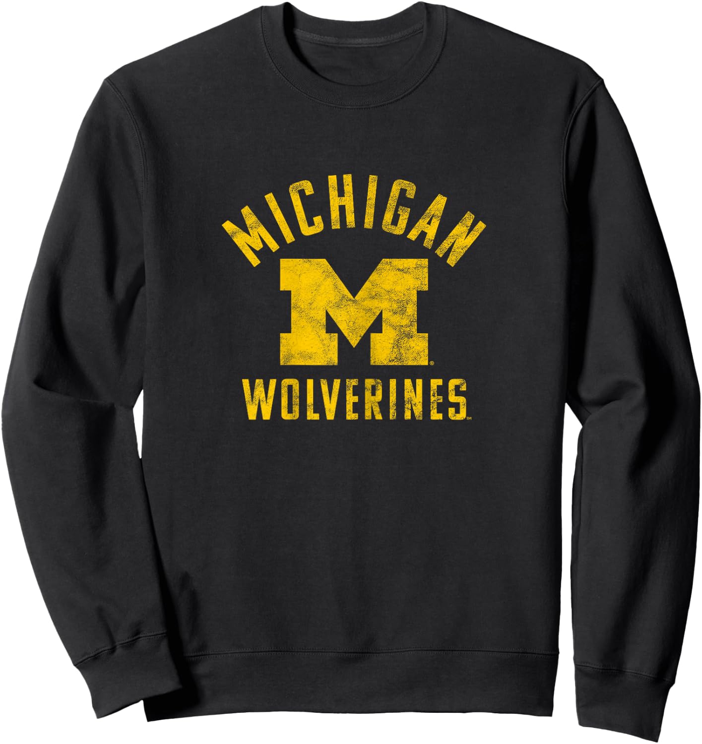 University of Michigan Wolverines U of M Large Sweatshirt - Sweatshirt | Black